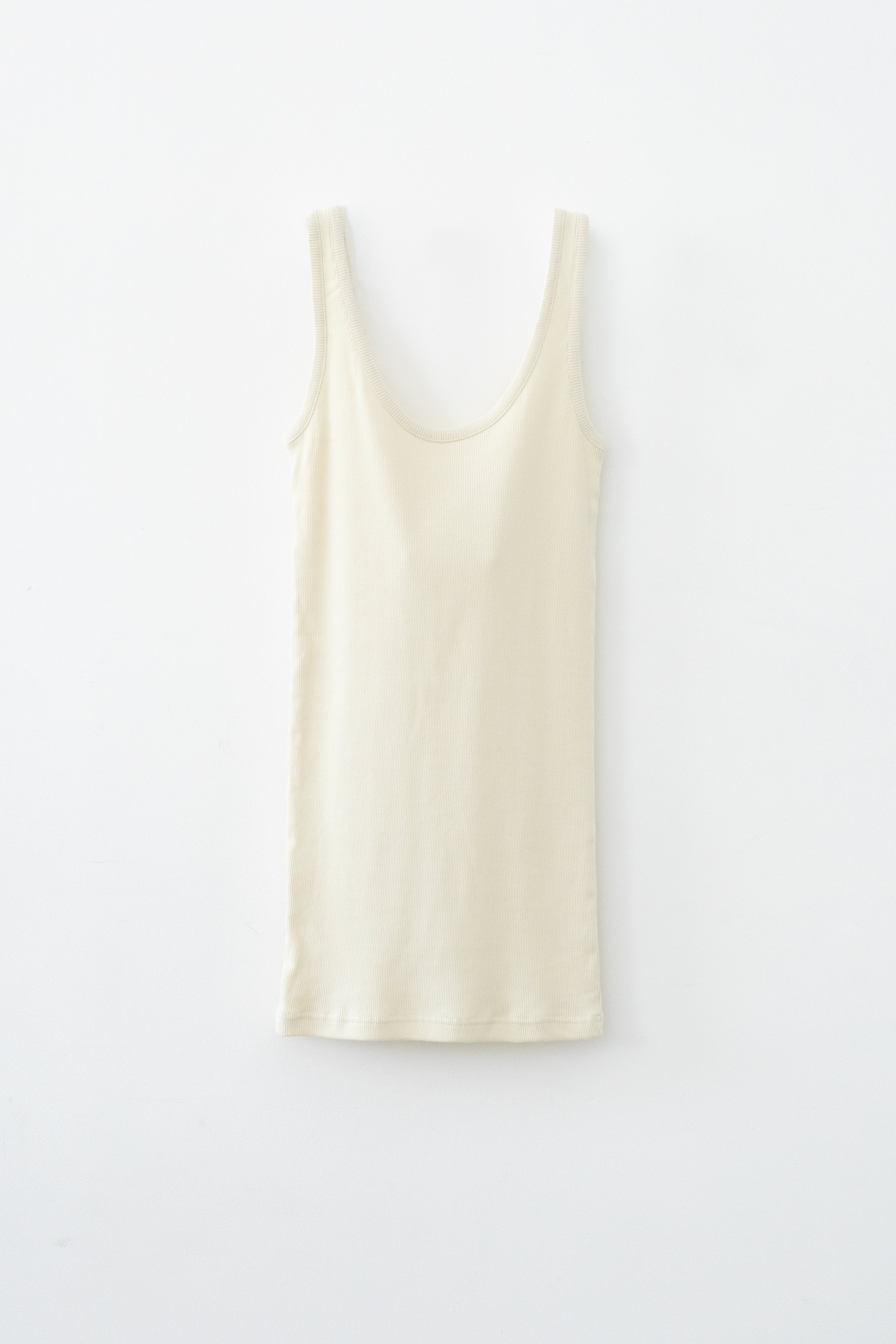 Vintage Finished Cotton Rib 3way Tank (ls72632T)