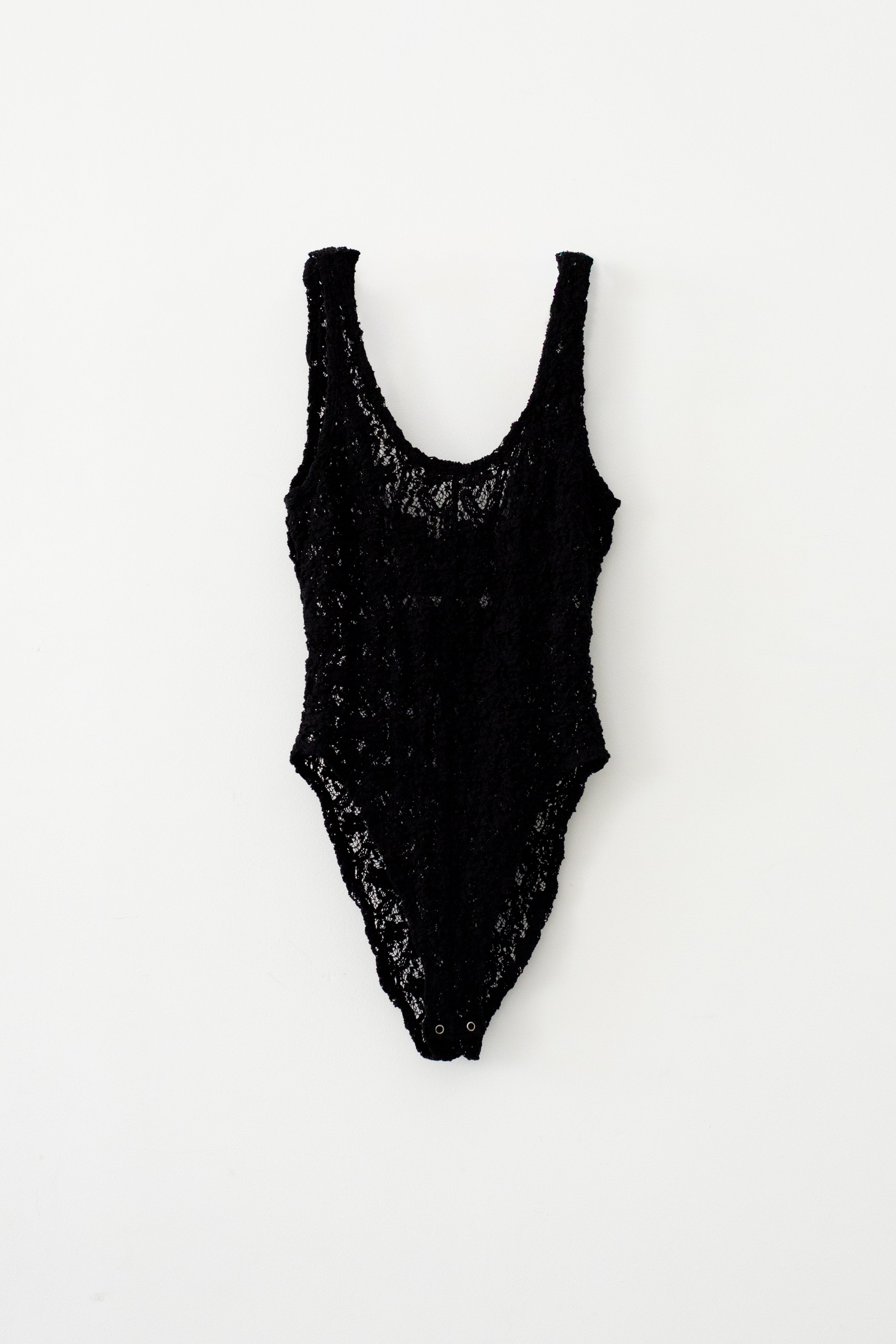 Cotton Shrink Lace Bodysuit (ls72633T)