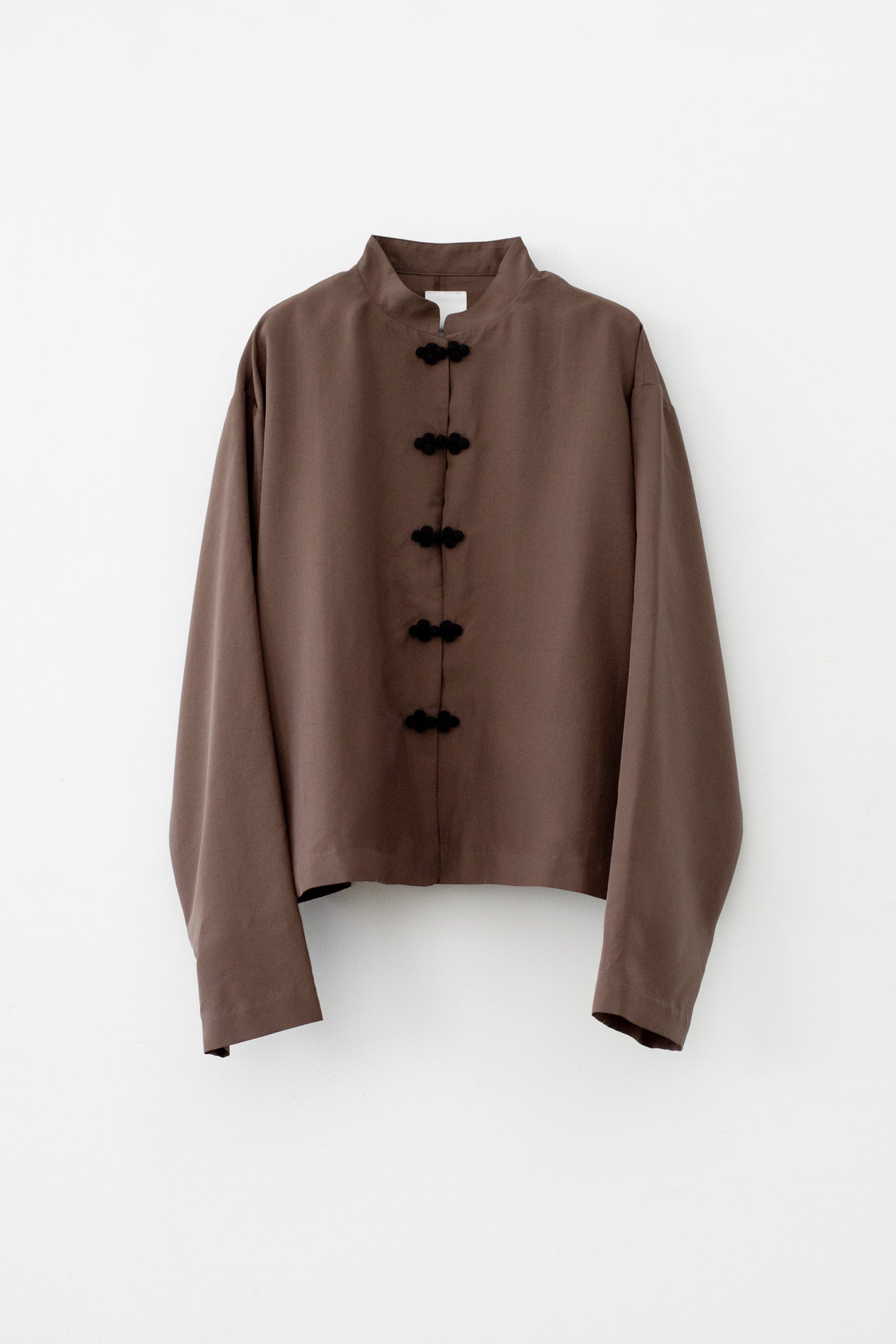 Silk Touch Satin China Shirt (ls72644T)