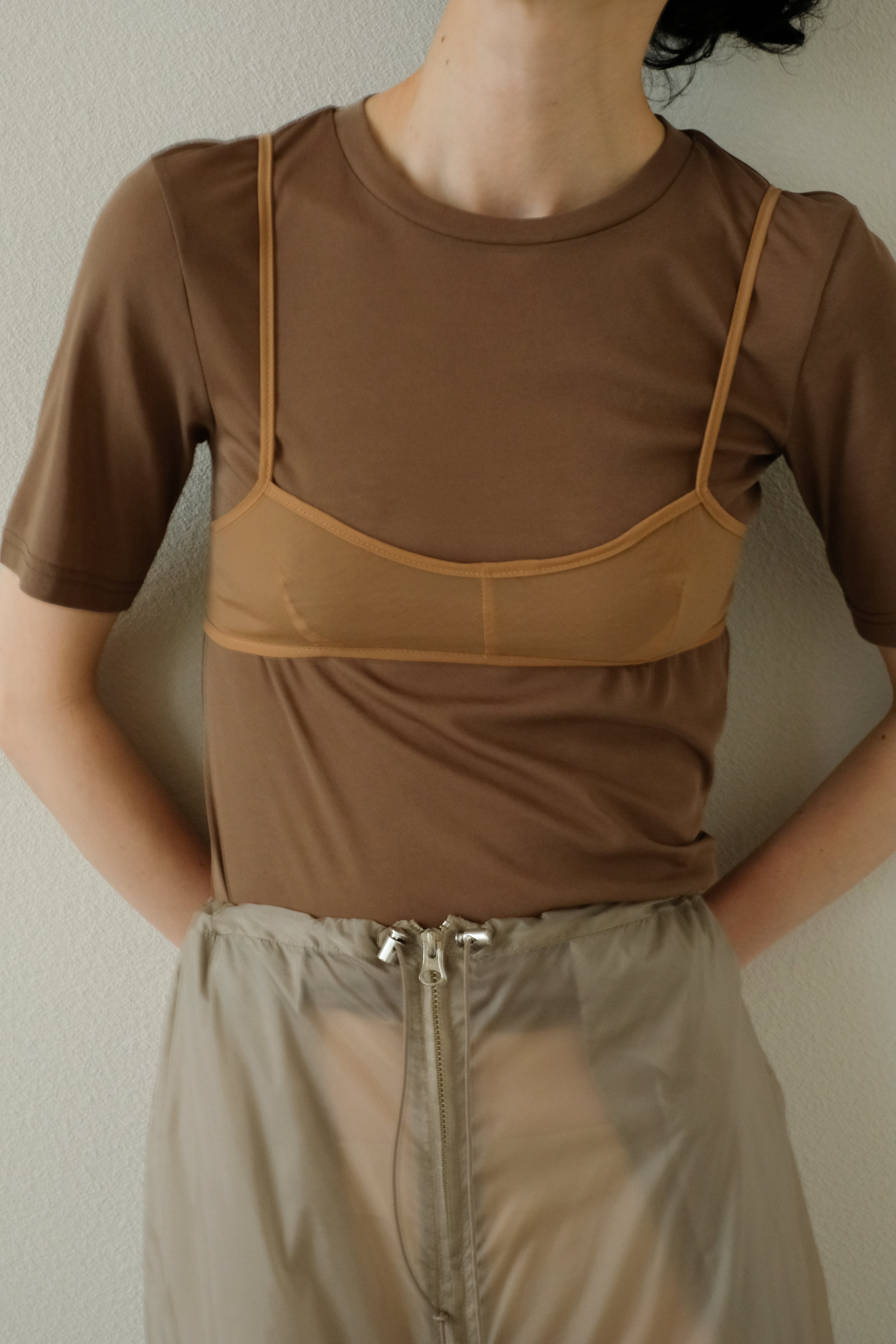High Twist Jersey Distorted S/S Tee(ls52517T-2)