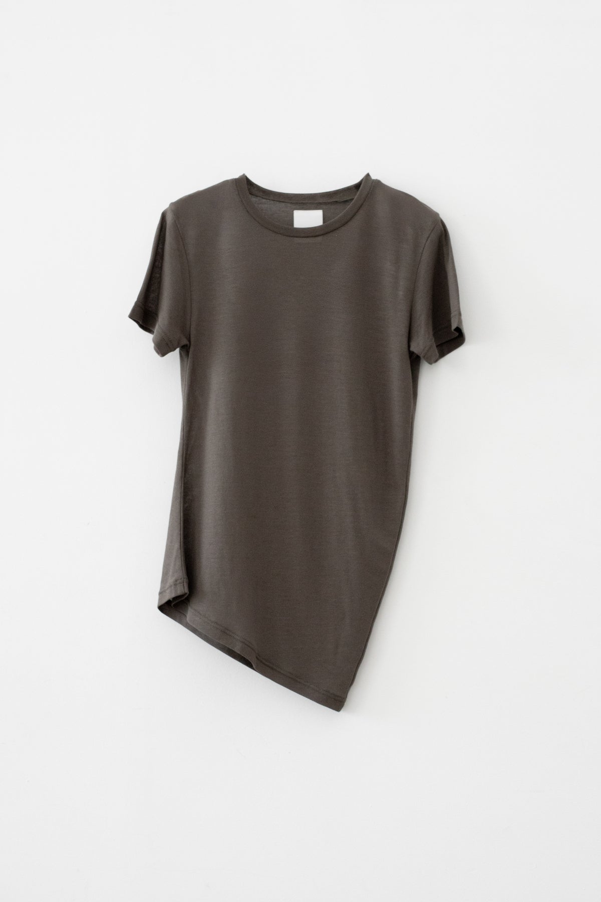 High Twist Sheer Jersey Distorted S/S Tee (ls72640T)