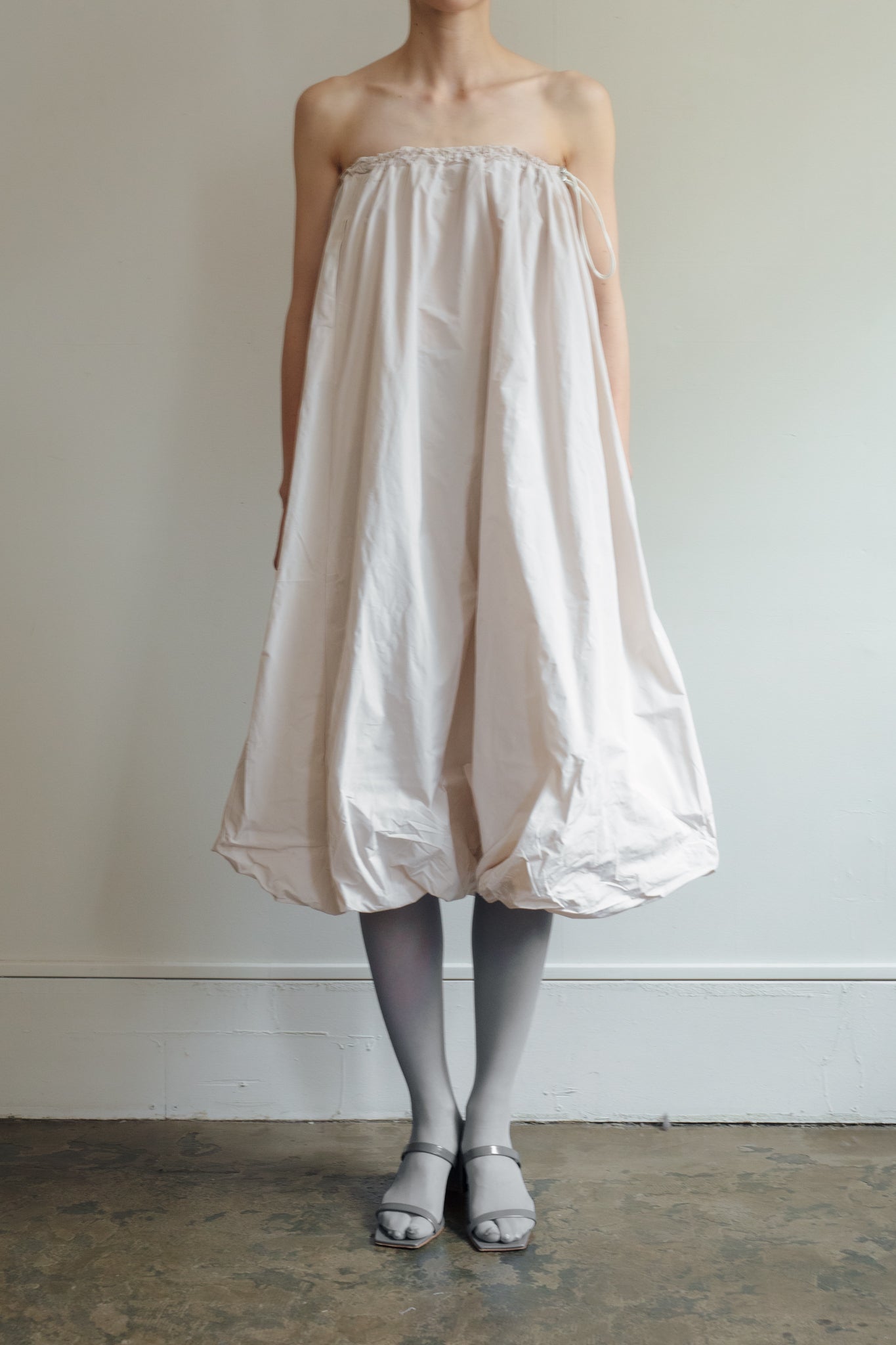Chambray Taffeta Balloon Skirt(ls32373S)