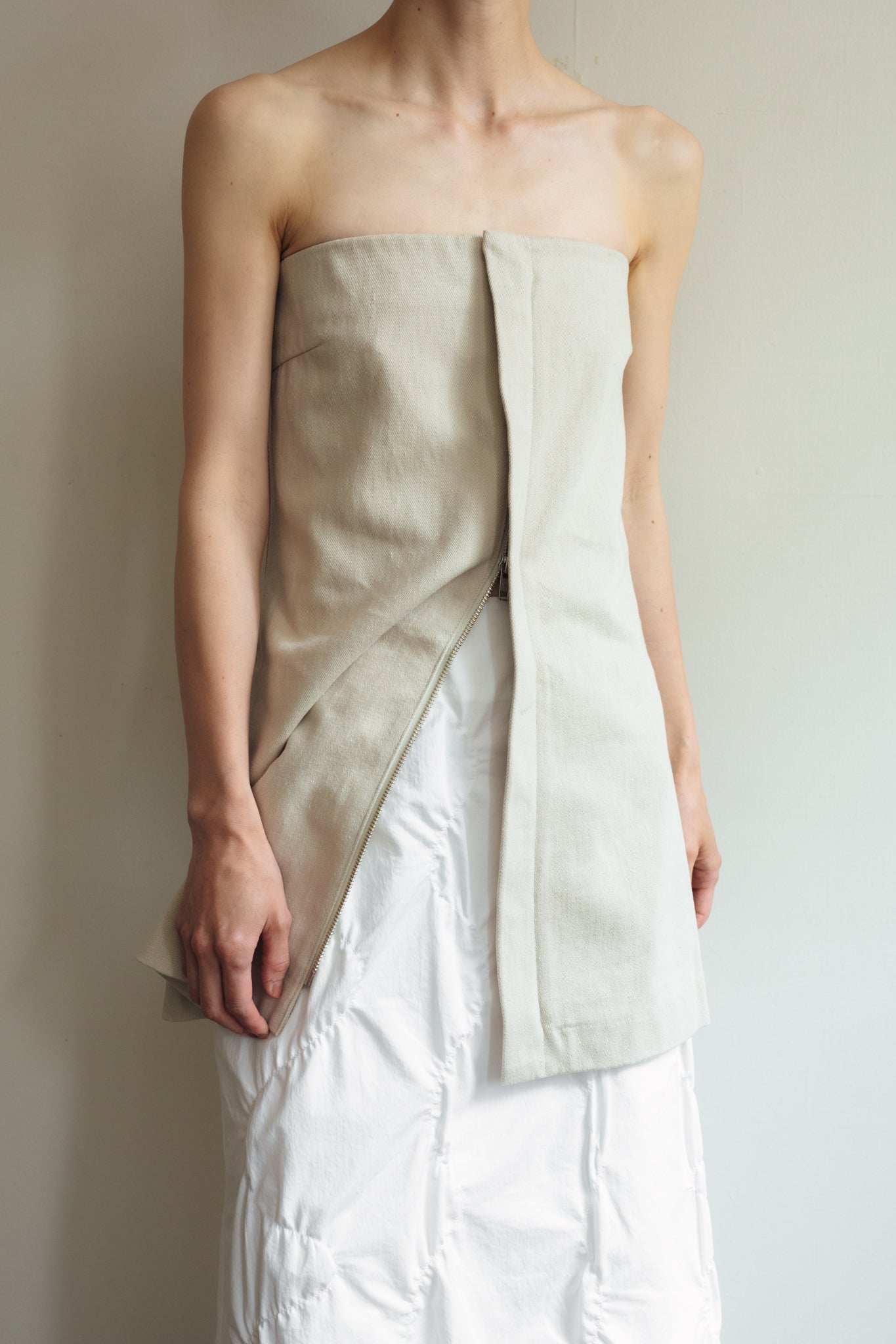 Hemp Organic Cotton Bare Mini Dress (ls42435D)