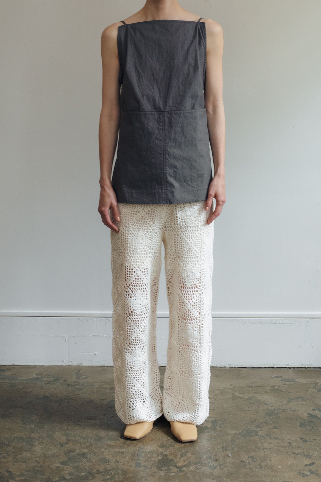 Dyed Broad Back Open Pocket Top(ls52504T)