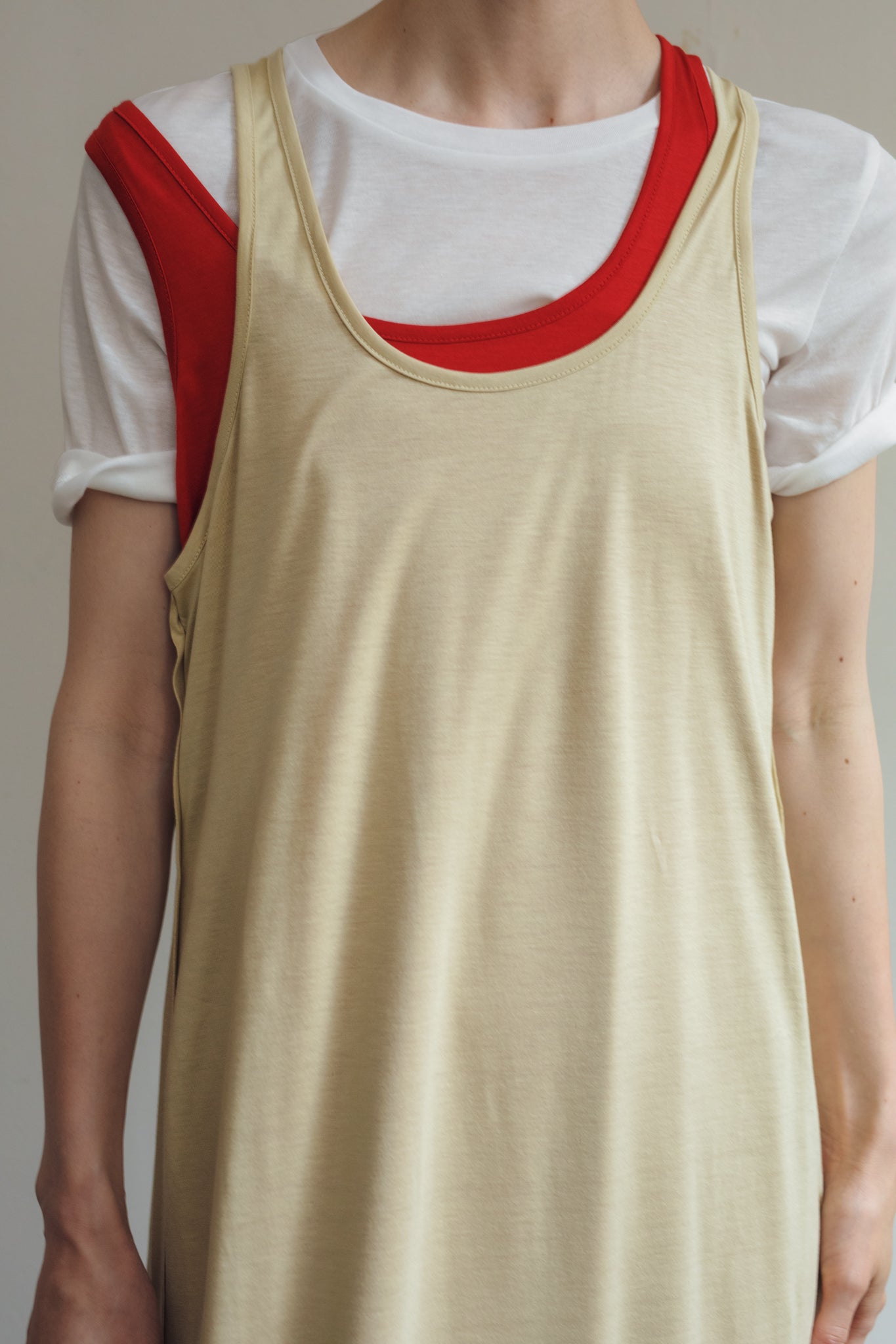 High-gauge Jersey Tank Dress (ls32352D)