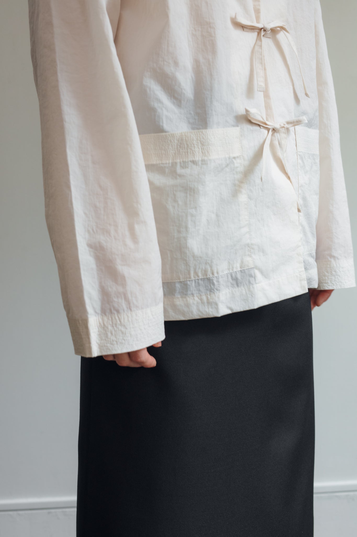 Open Collar Pajamas Shirt(ls22277T)
