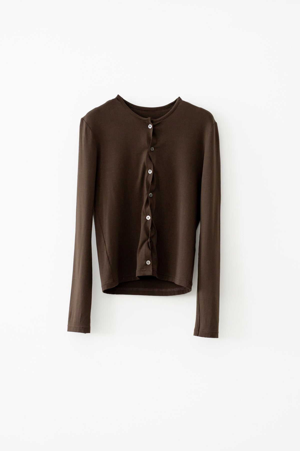 Eucalyptus Jersey Wavy Front Cardigan (ls72653T)