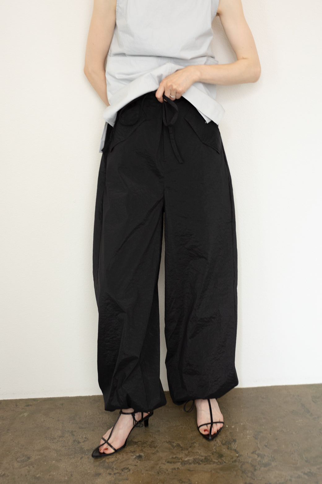 Sheer Cut 2way Drawstring Pants(ls22274P)