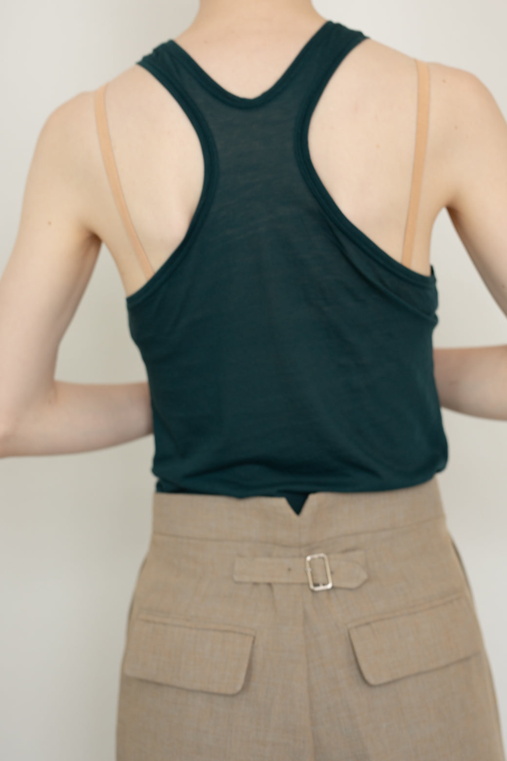 American Sleeveless Sheer Tank(ls11212T)