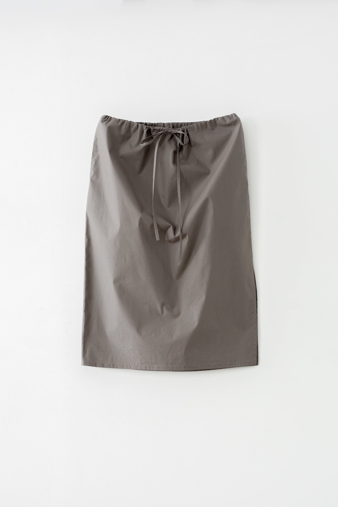 C/P Typewriter Midi Drawstring Skirt (ls72651S)
