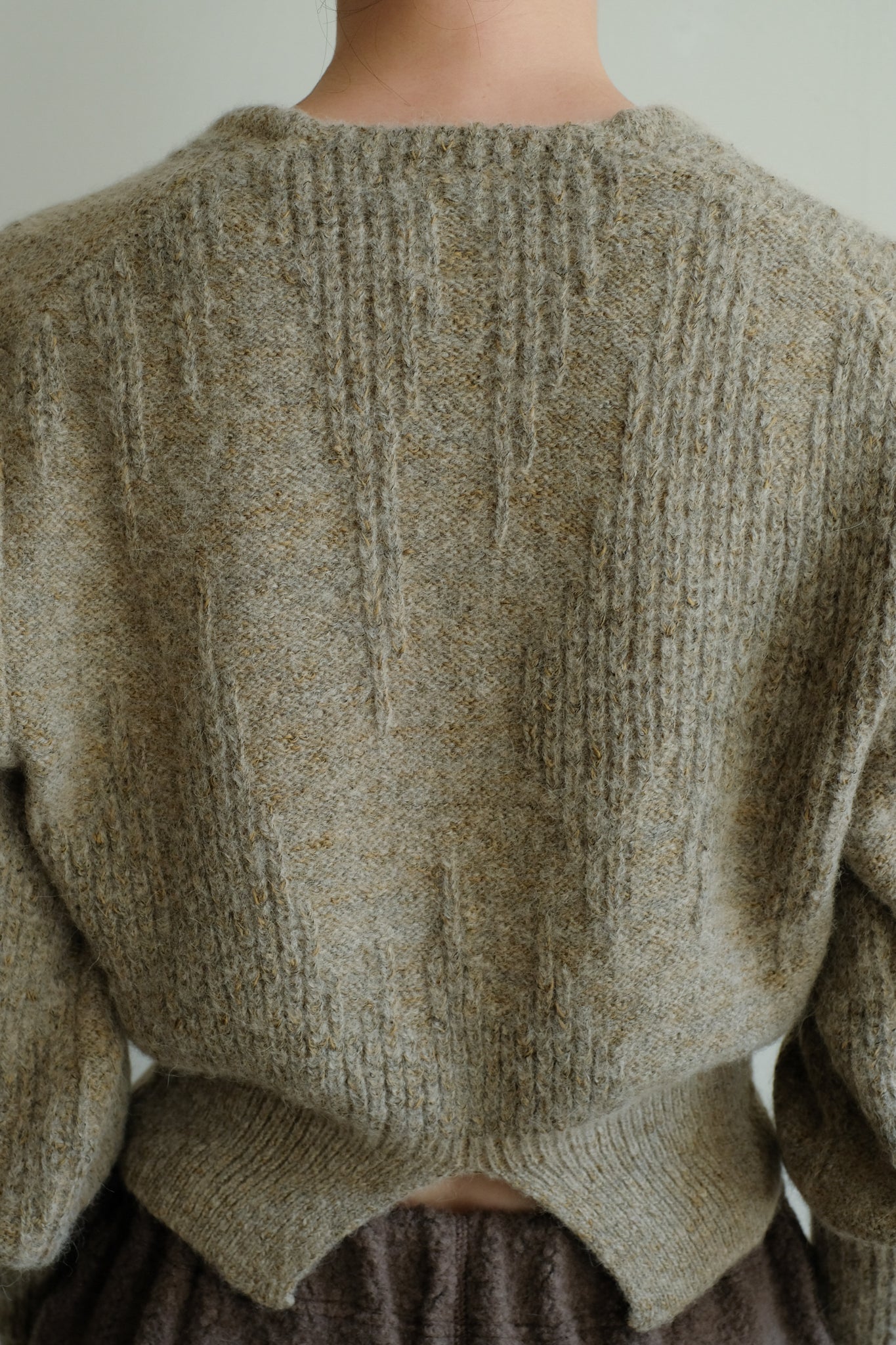 Baby Alpaca Mix Deep V Neck PO (ls44453K)