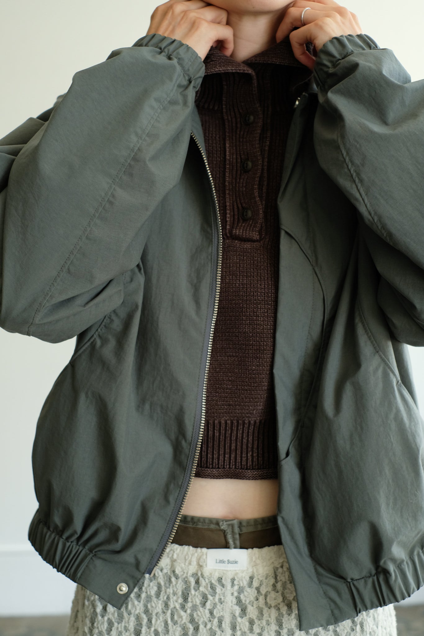 Switching Detail Blouson (ls44454J)