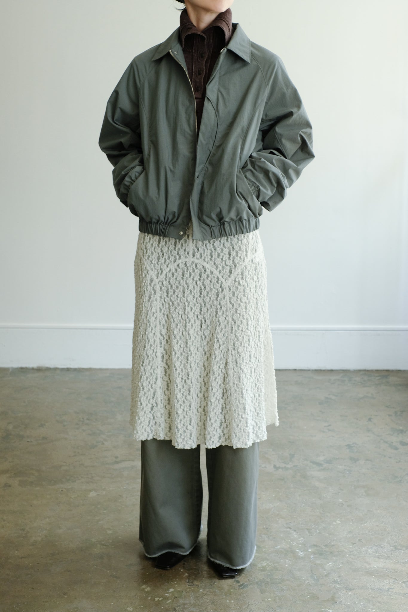 Switching Detail Blouson (ls44454J)