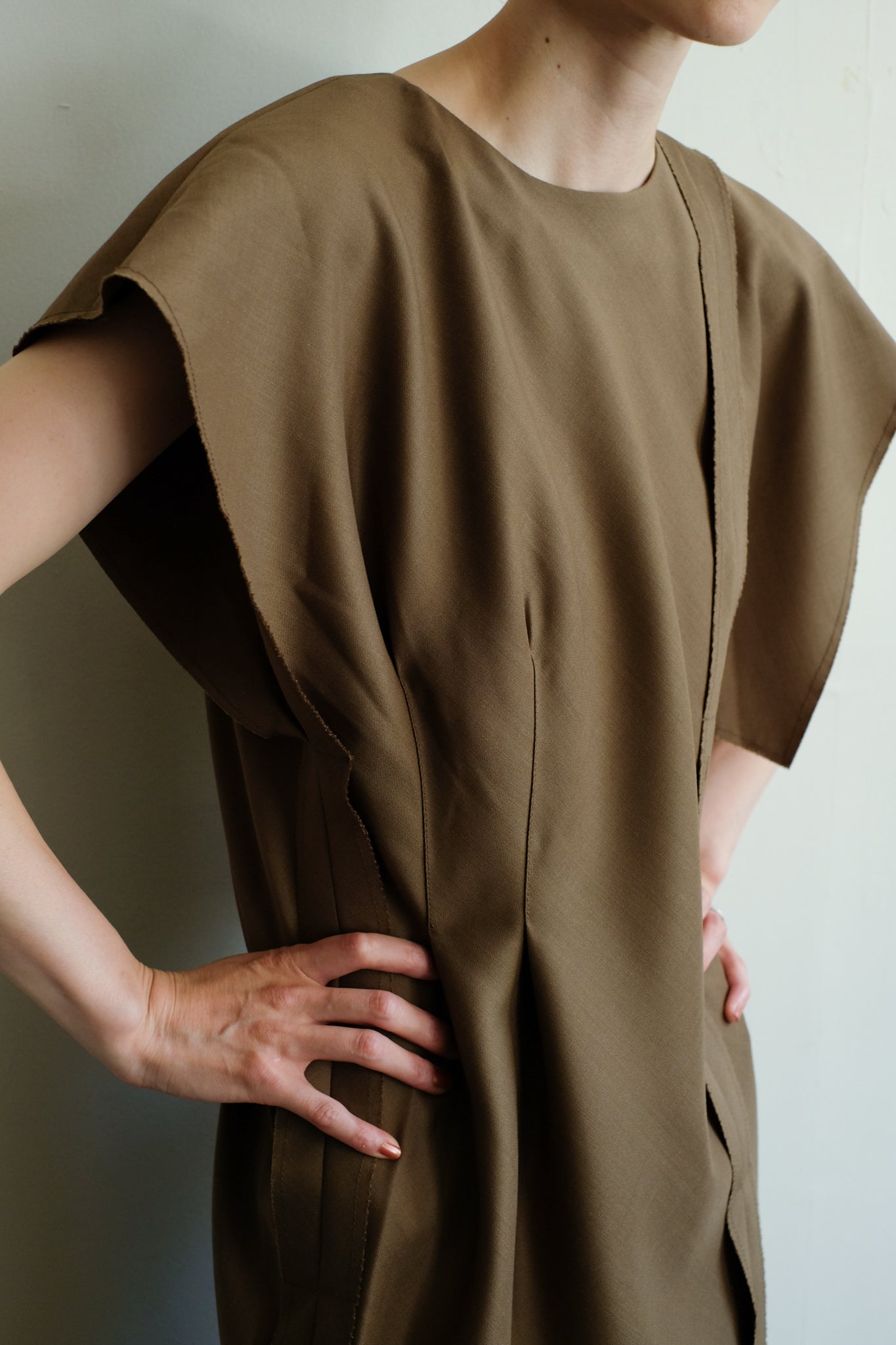 Asymmetry Square Dress (ls44483D)