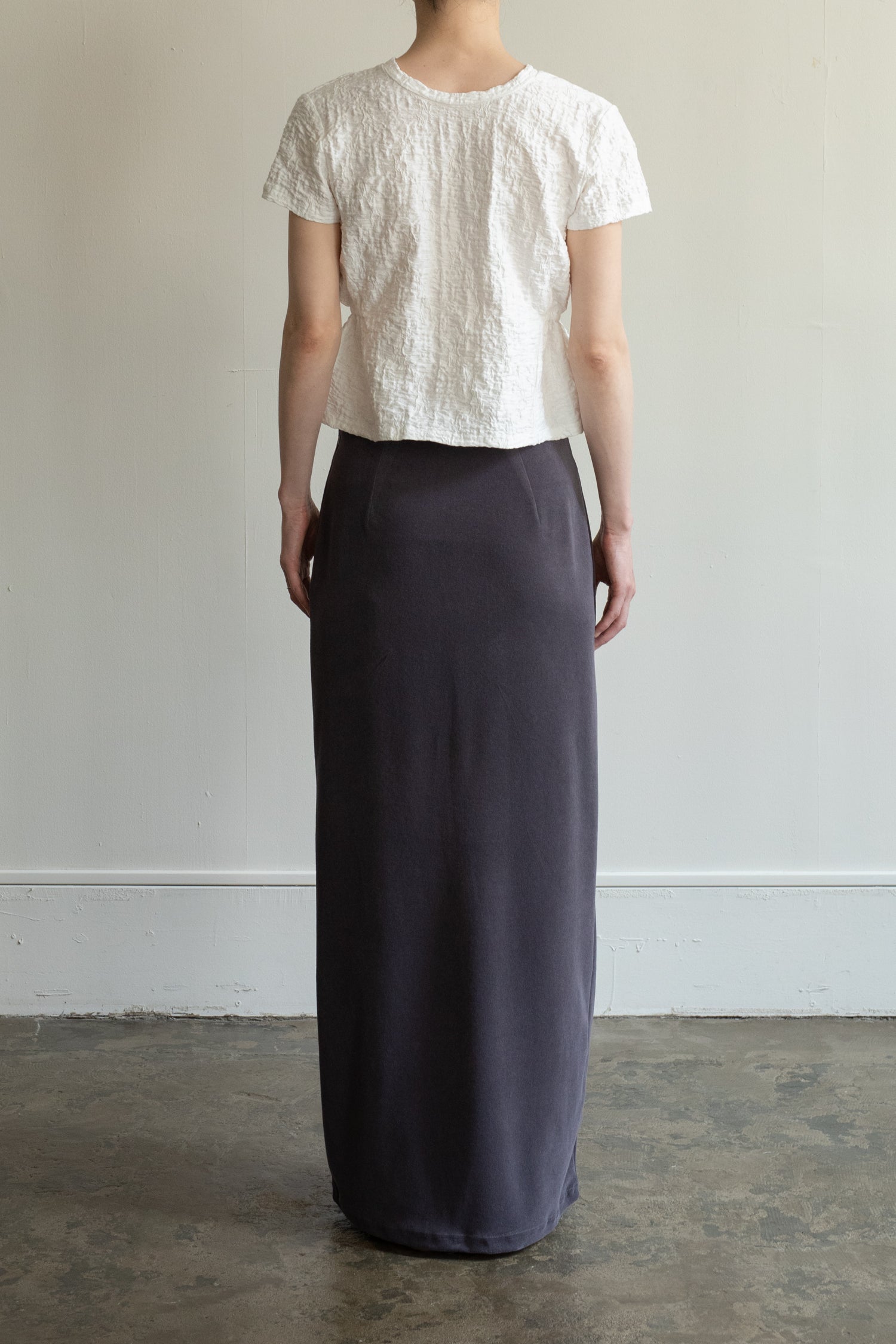 【Pre-order】Organic Cotton Wrinkle Russell Drawstring 2way Top (ls52567T)