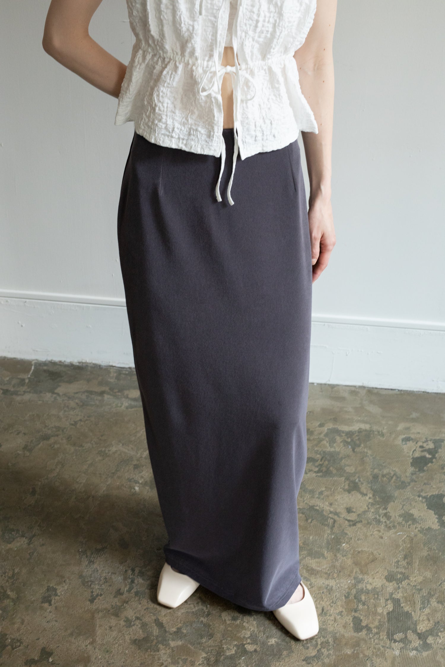 【Pre-order】Organic Cotton Wrinkle Russell Drawstring 2way Top (ls52567T)