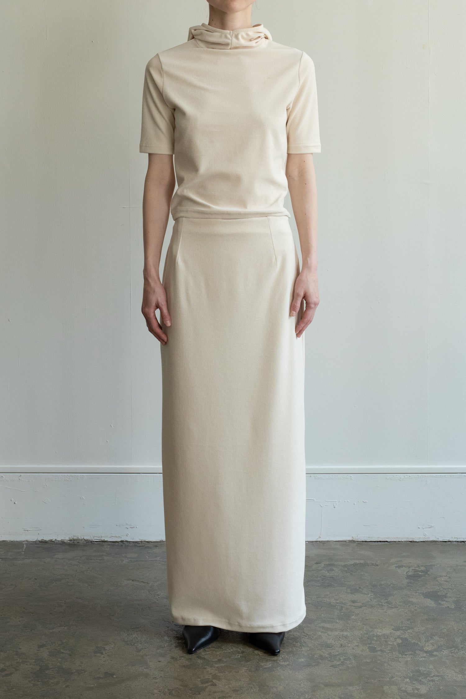 Organic Cotton Pile Long Skirt (ls52521S)