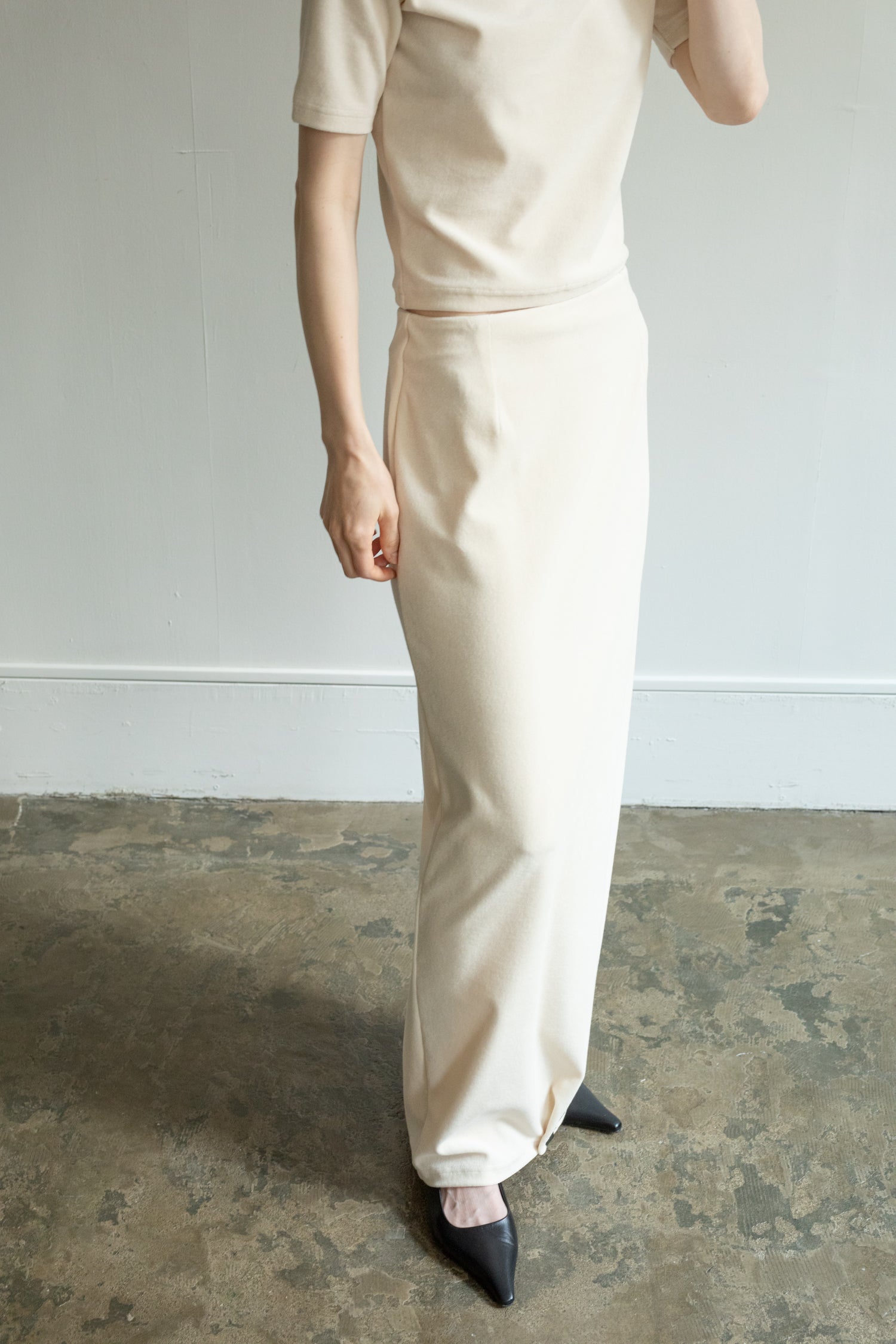 Organic Cotton Pile Long Skirt (ls52521S)