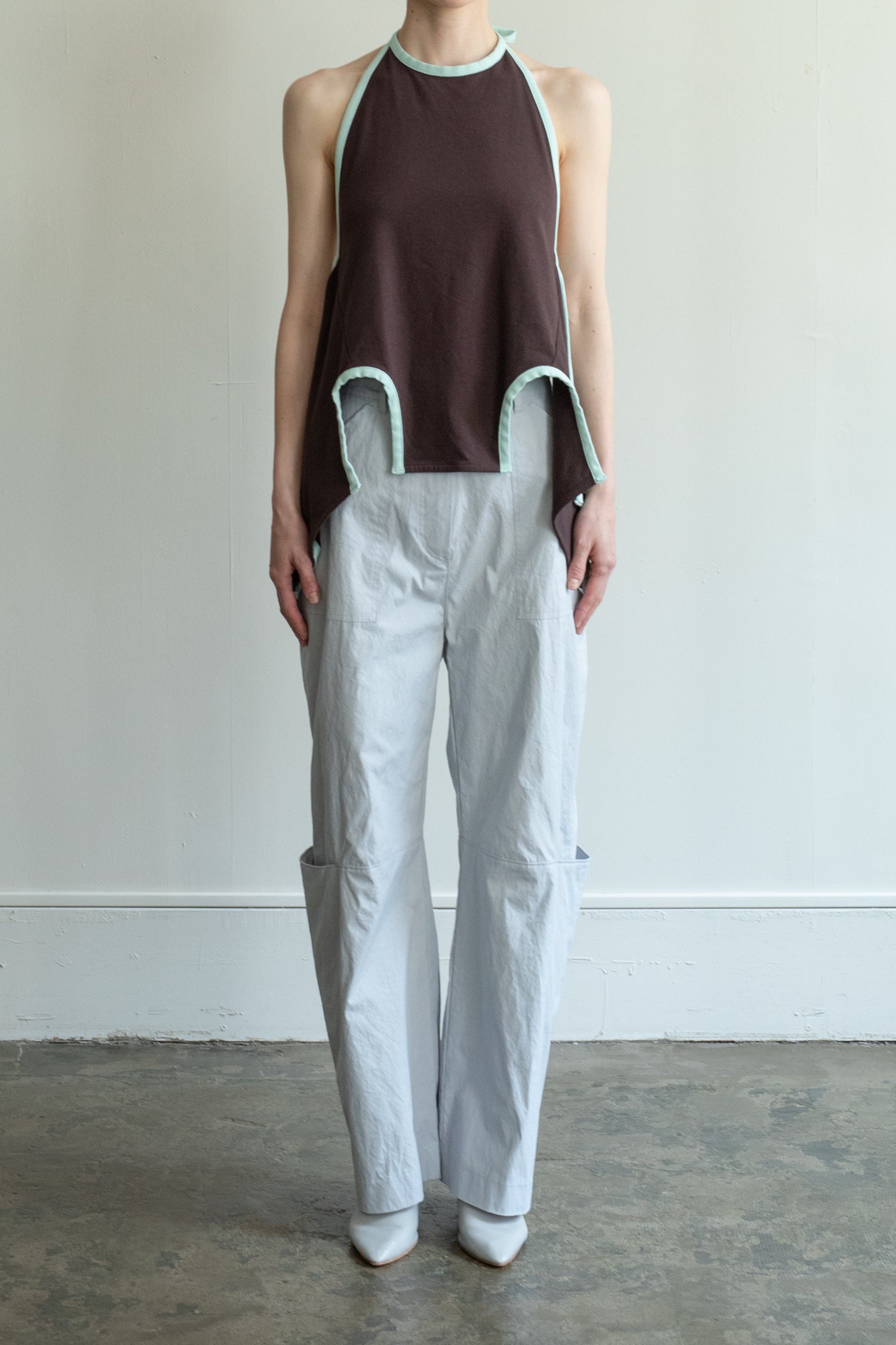 Color Piping Bib(ls52563T)