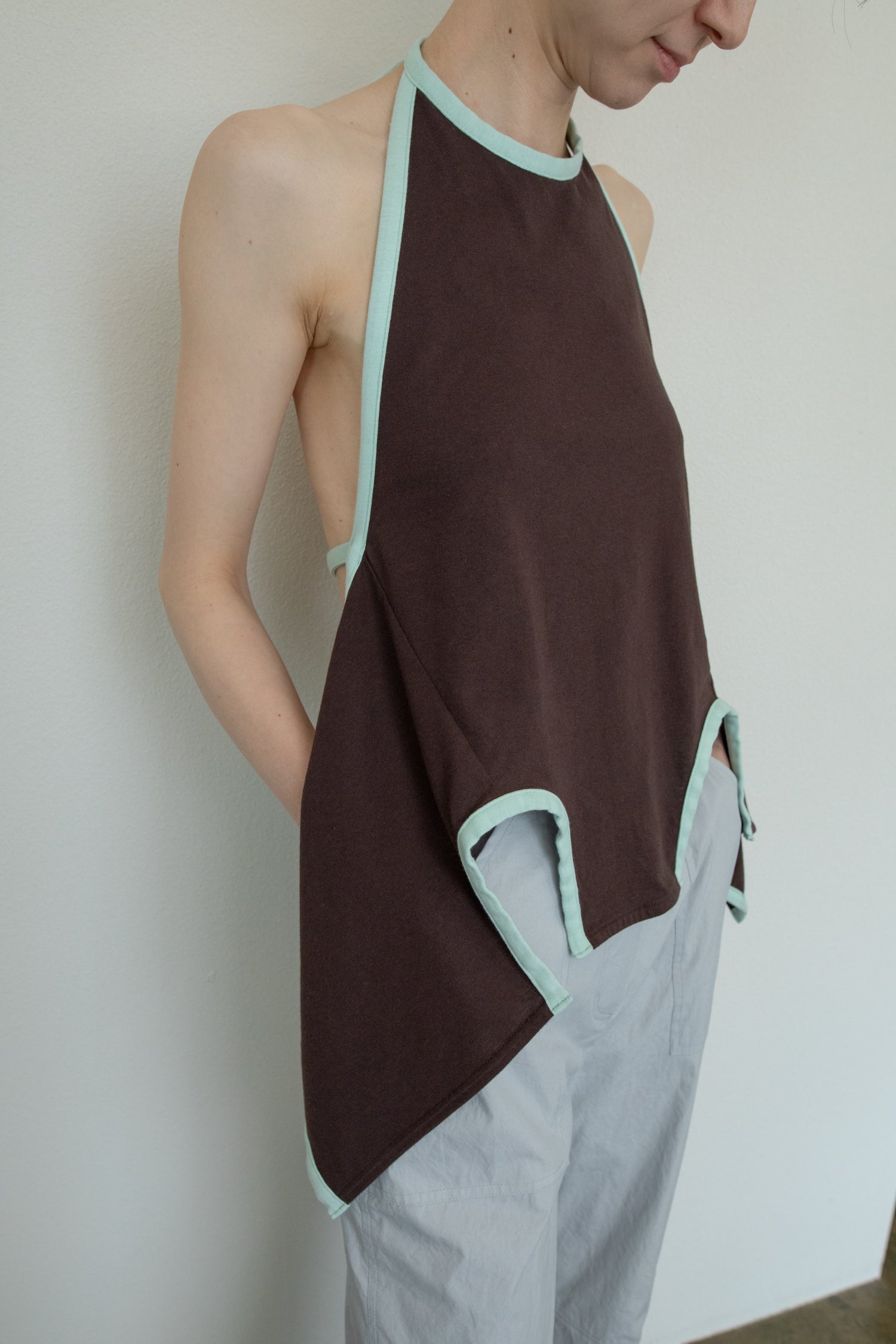 Color Piping Bib(ls52563T)