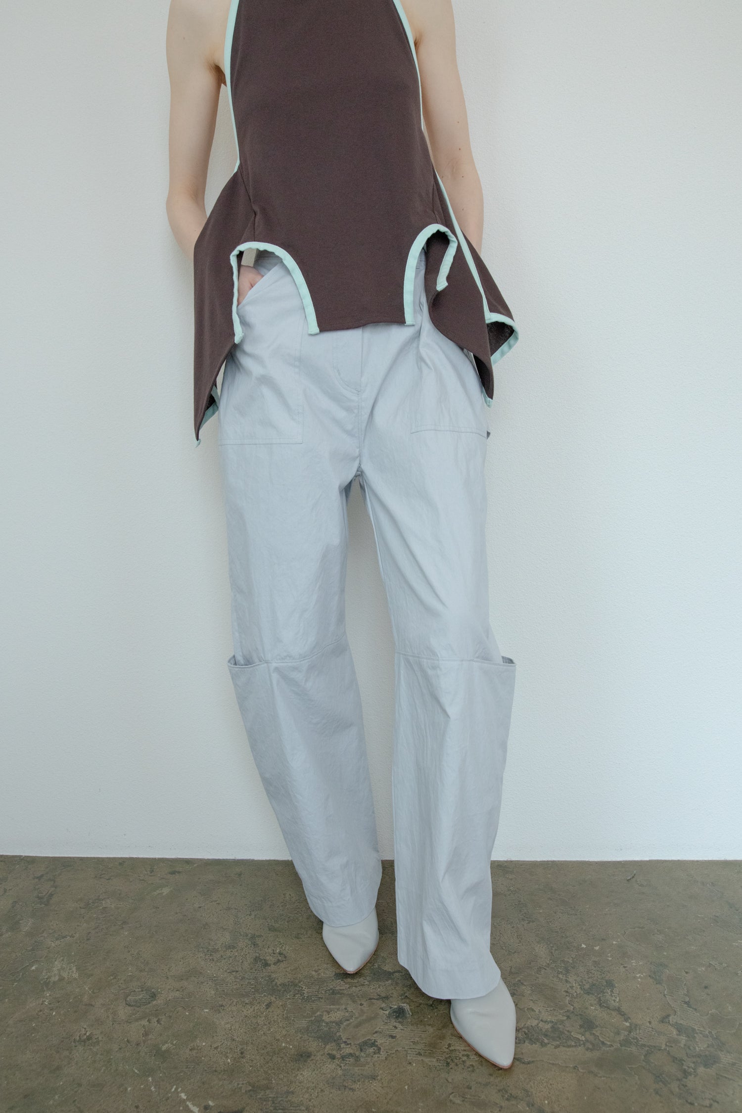 Color Piping Bib(ls52563T)