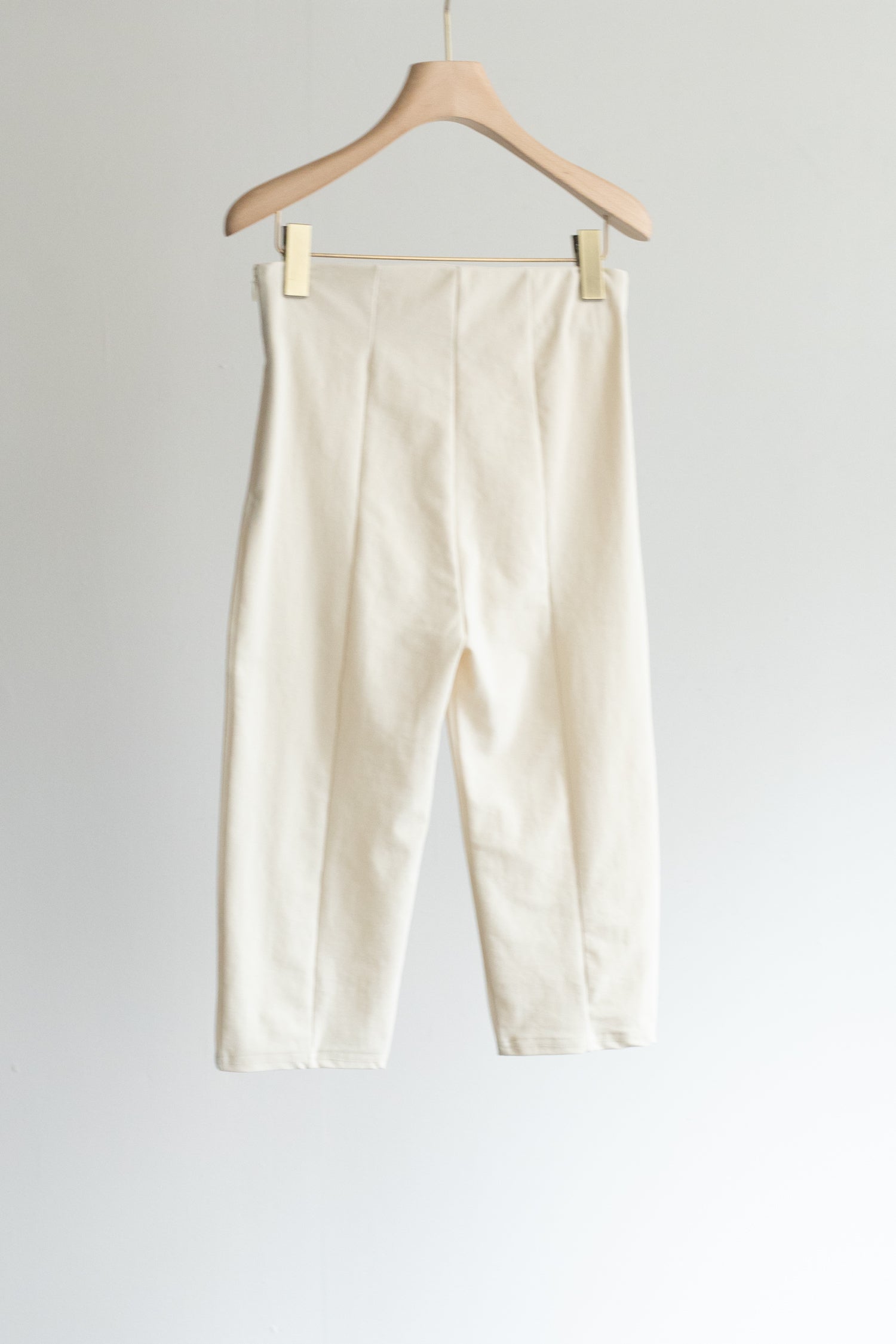 Elastic Rib Half Leggings (ls52565P)