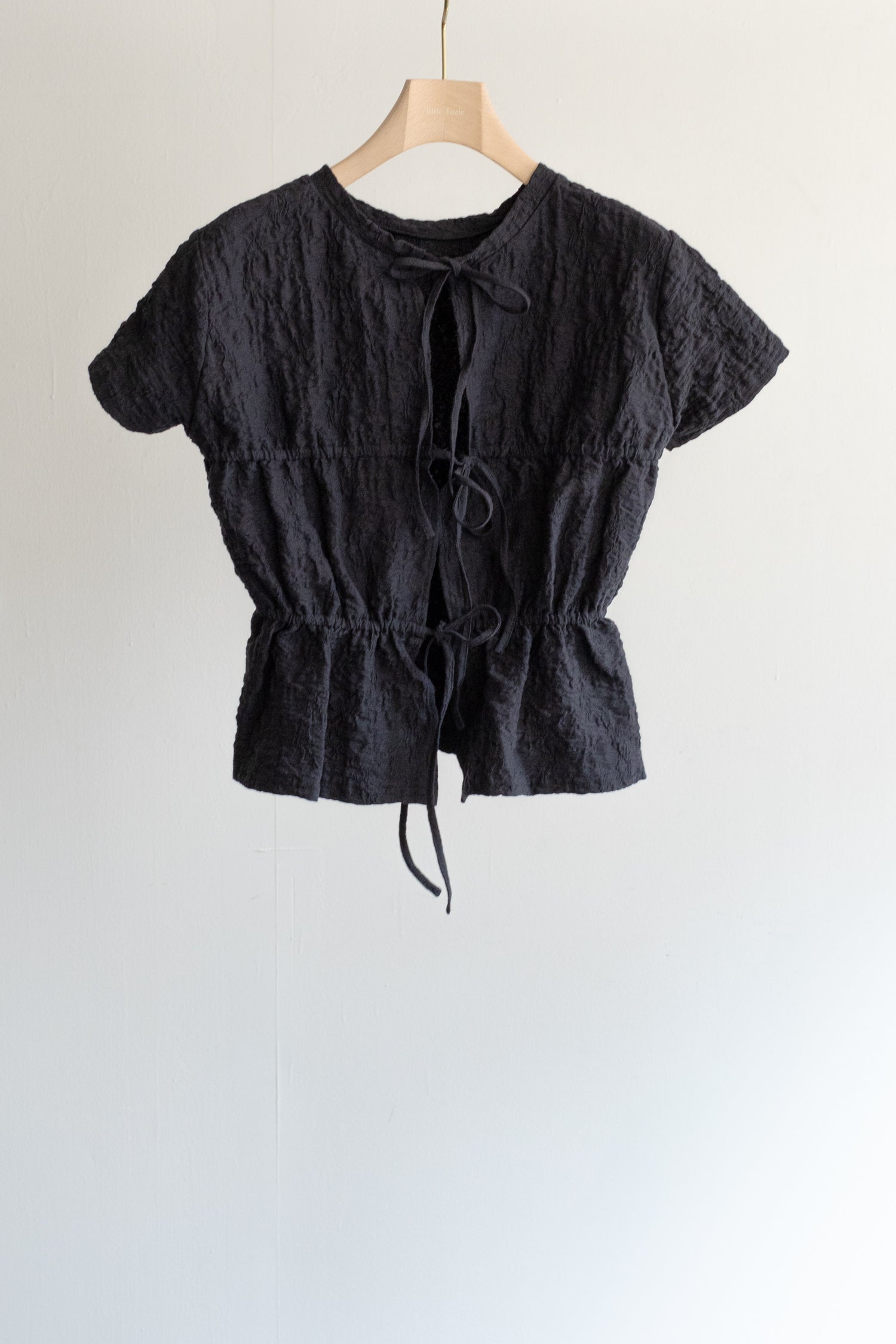 【Pre-order】Organic Cotton Wrinkle Russell Drawstring 2way Top (ls52567T)