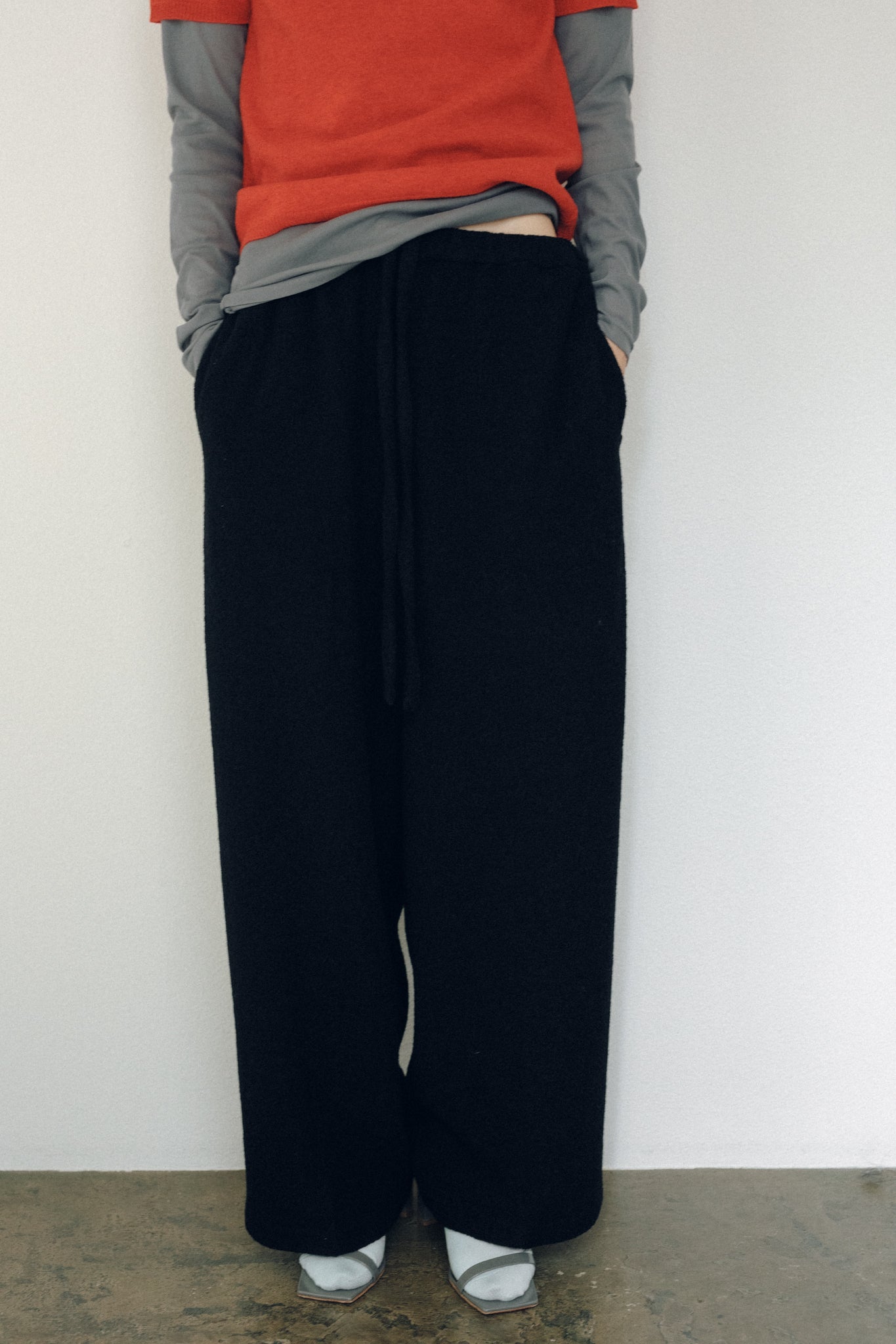 Wool Boucle Pajama Pants (ls54555P)