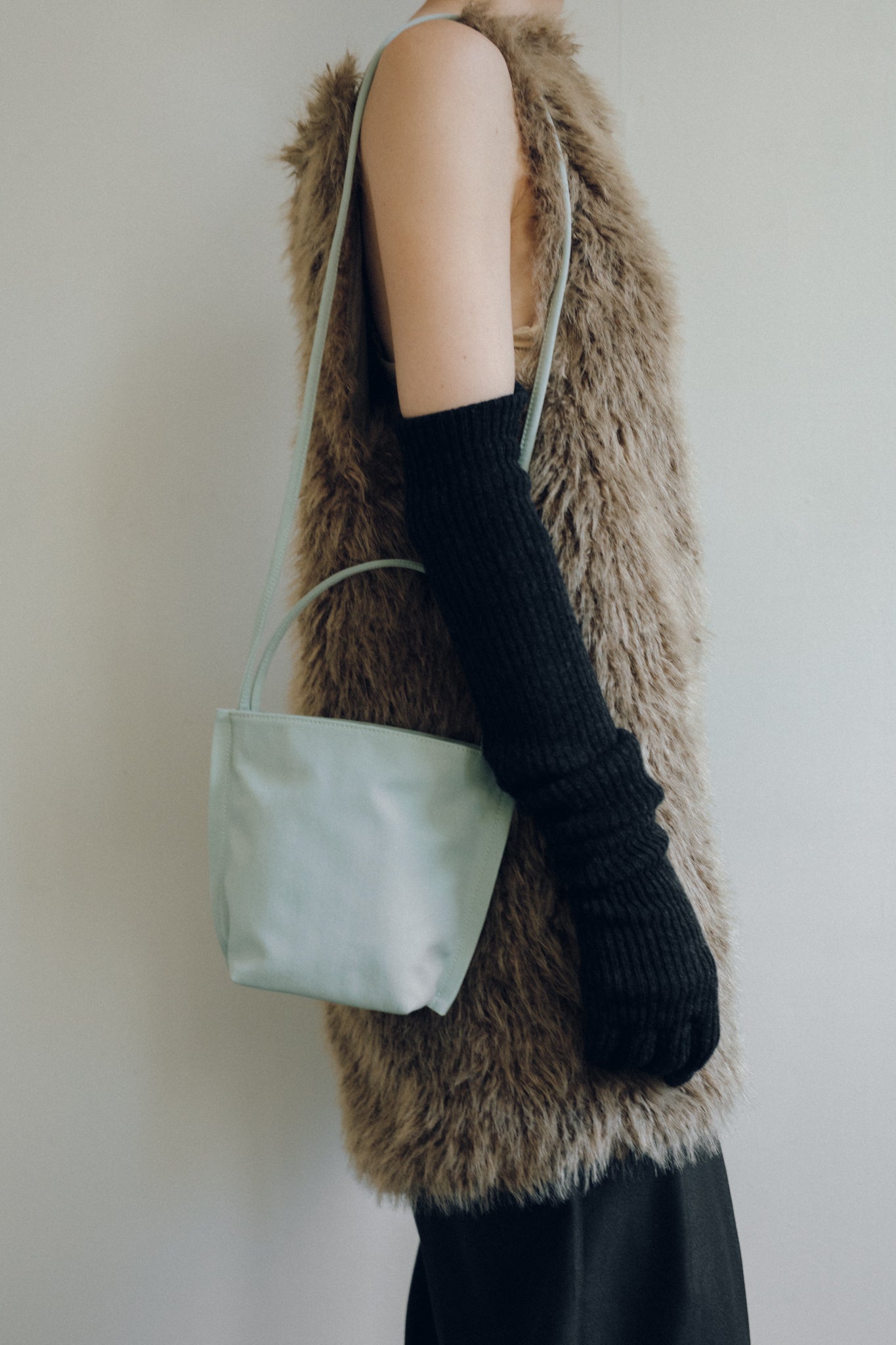 Extra Fine Merino Wool Knit Long Gloves (ls54558A)