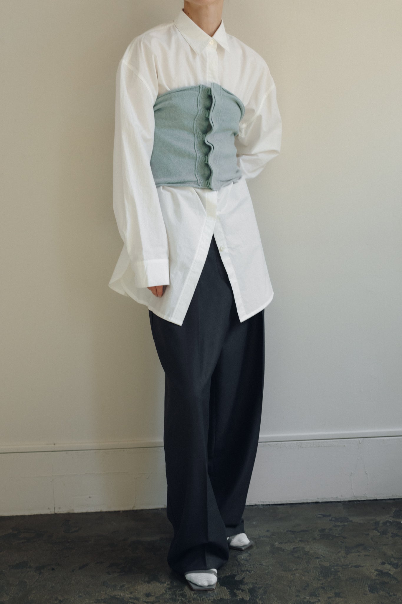 Extra Fine Merino Wool Knit Tube (ls54543K)