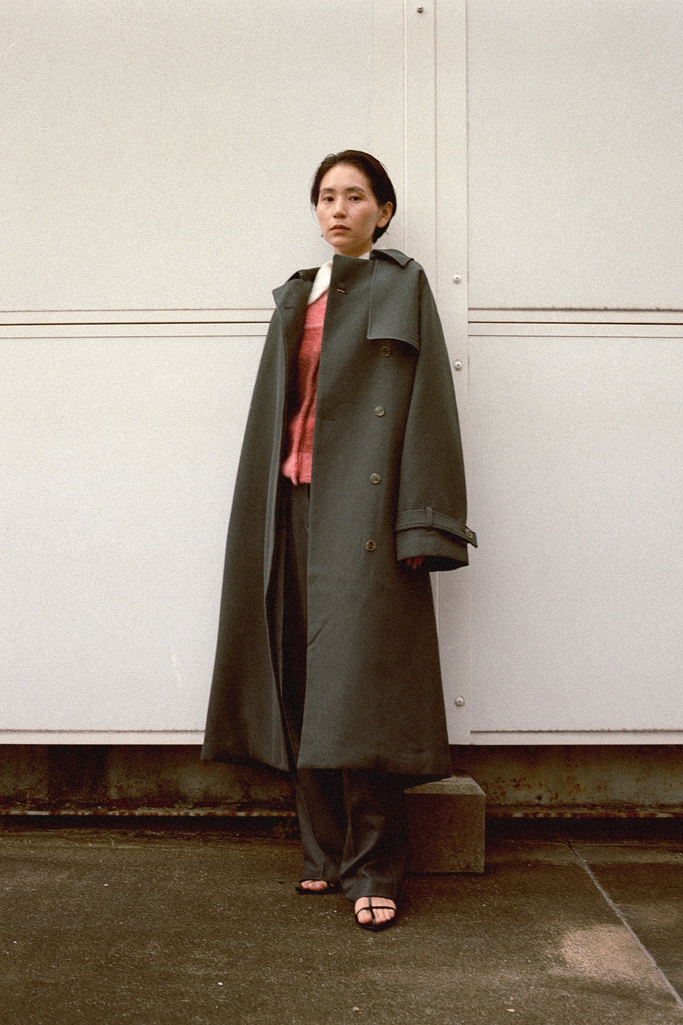 WV Mix Padded Trench Coat(ls34409J)