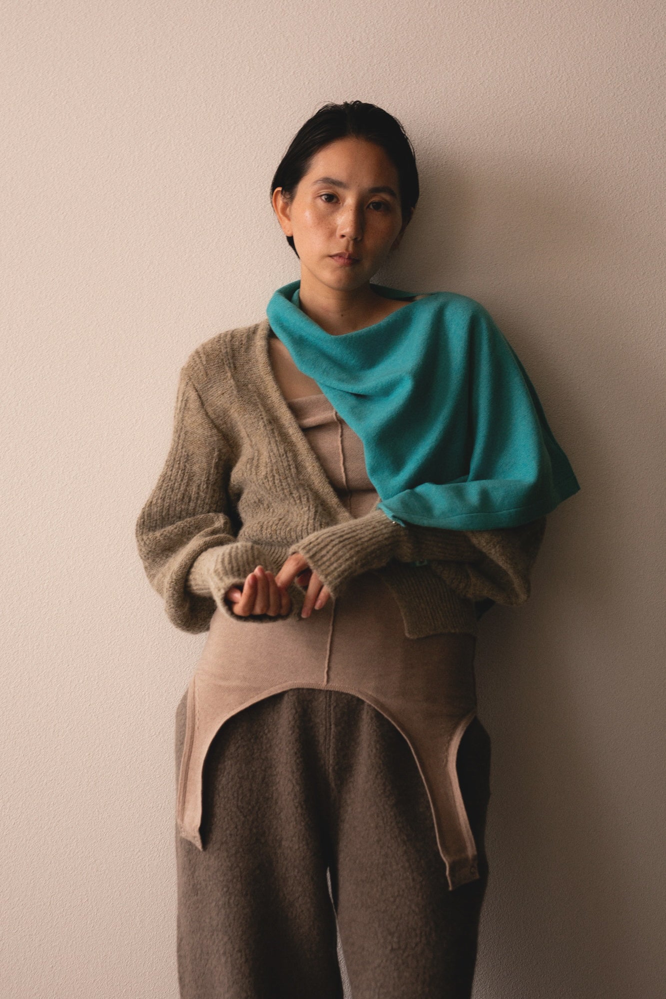 Extra Fine Merino Wool Knitted Tank(ls34392K)