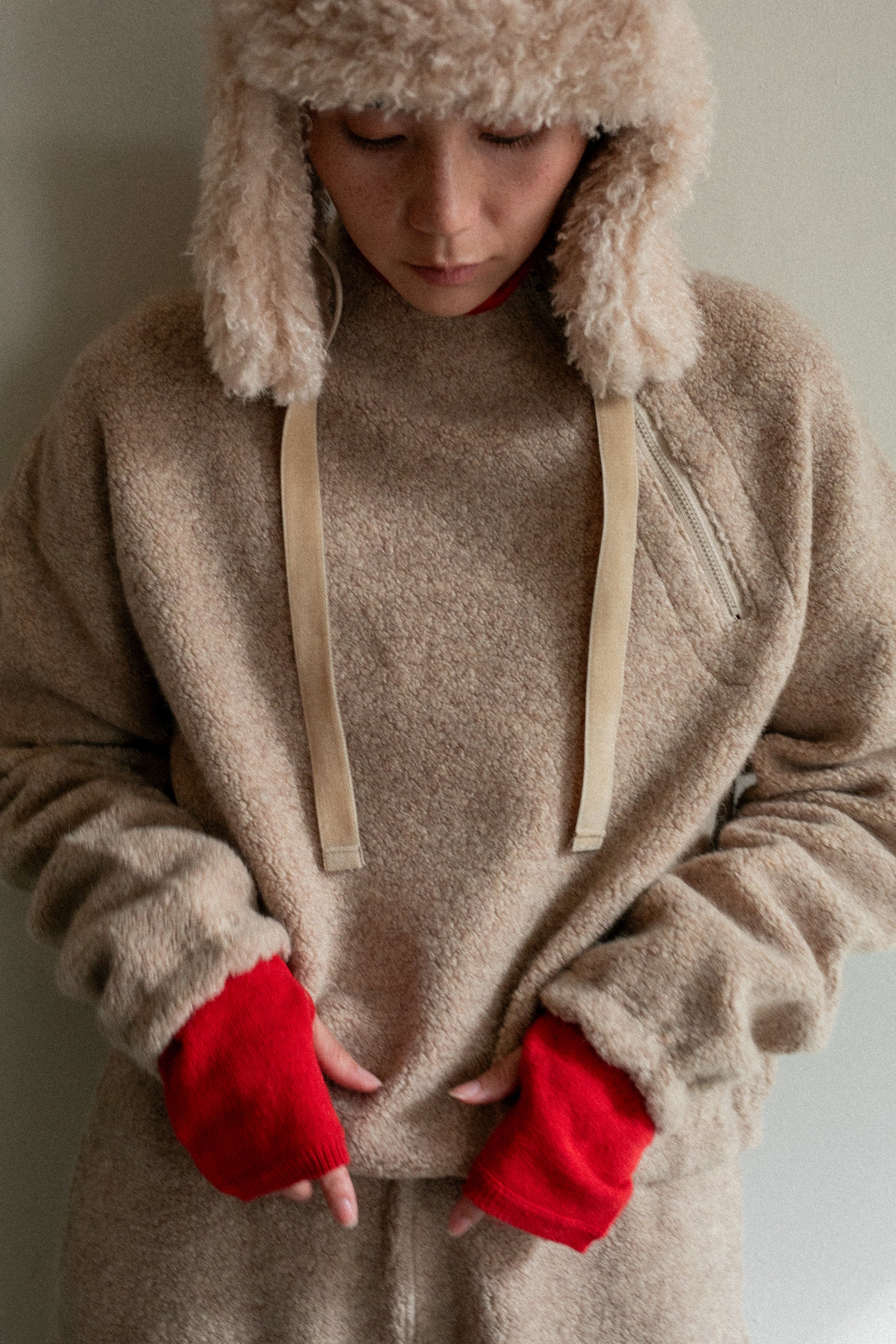 Extra Fine Merino Wool Long Arm Warmers (ls44468A)