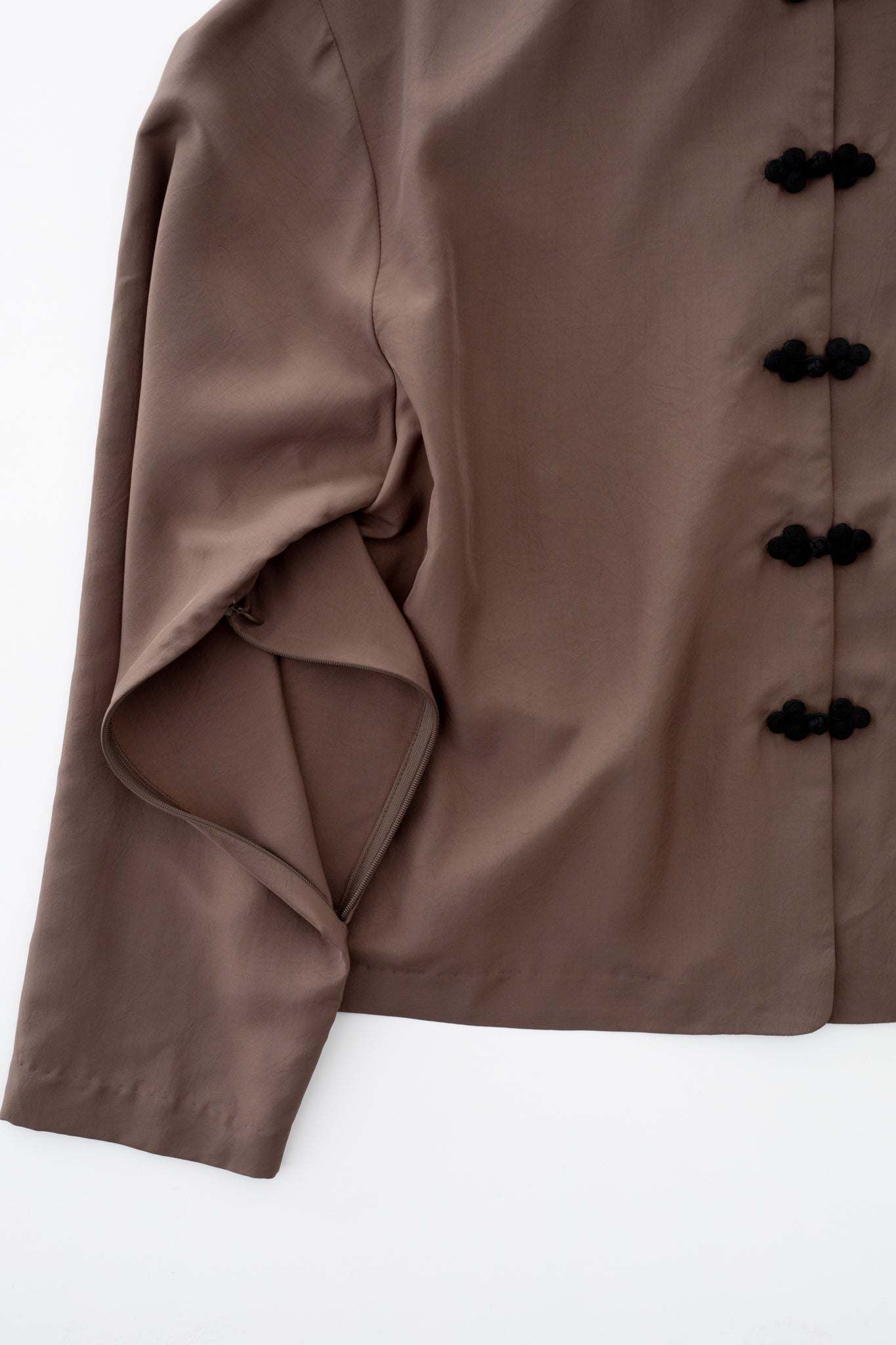 Silk Touch Satin China Shirt (ls72644T)