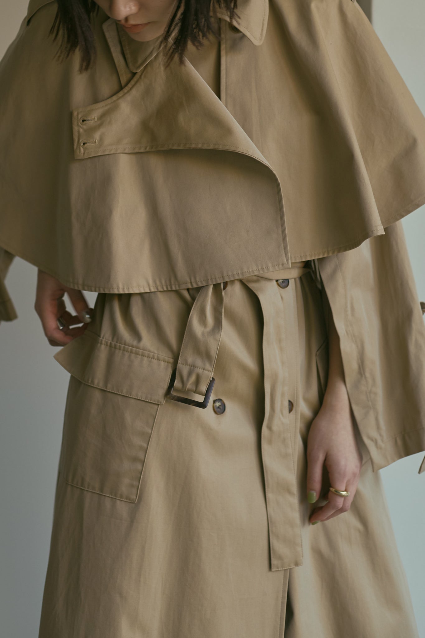 Mantle Trench Coat(ls117J)