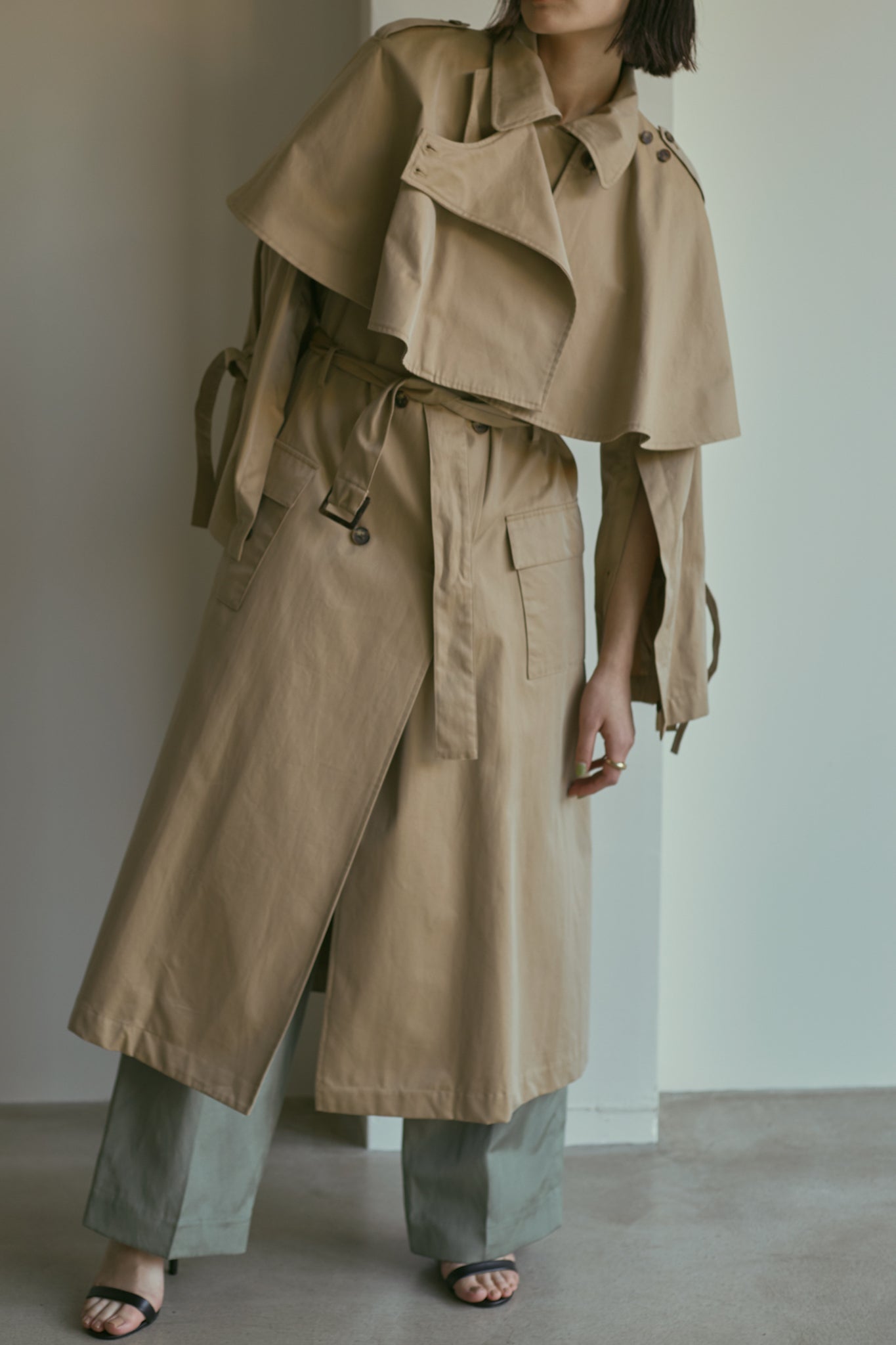 Mantle Trench Coat(ls117J)