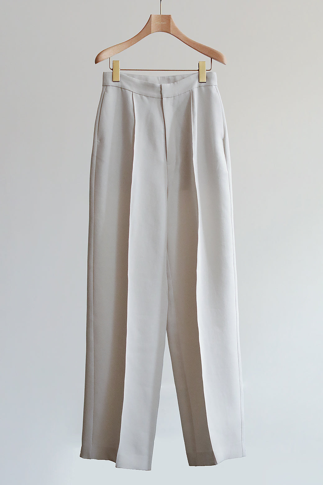 Center Stitch Wide Straight Slacks(ls21269P)