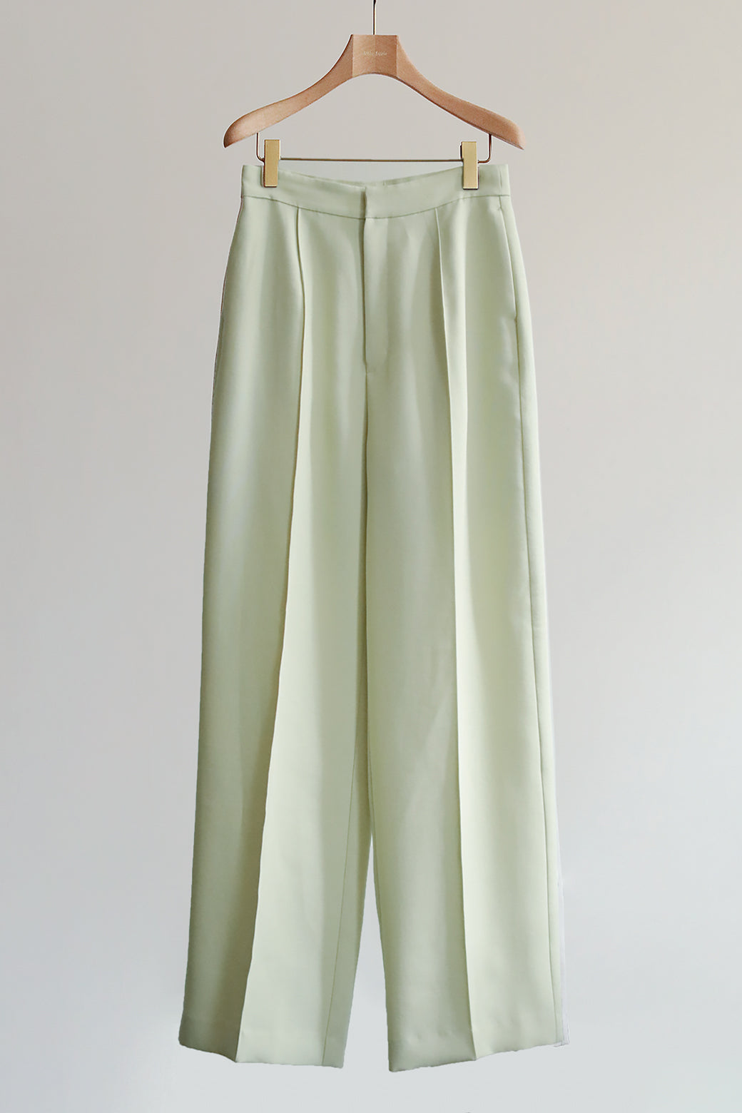 Center Stitch Wide Straight Slacks(ls21269P)