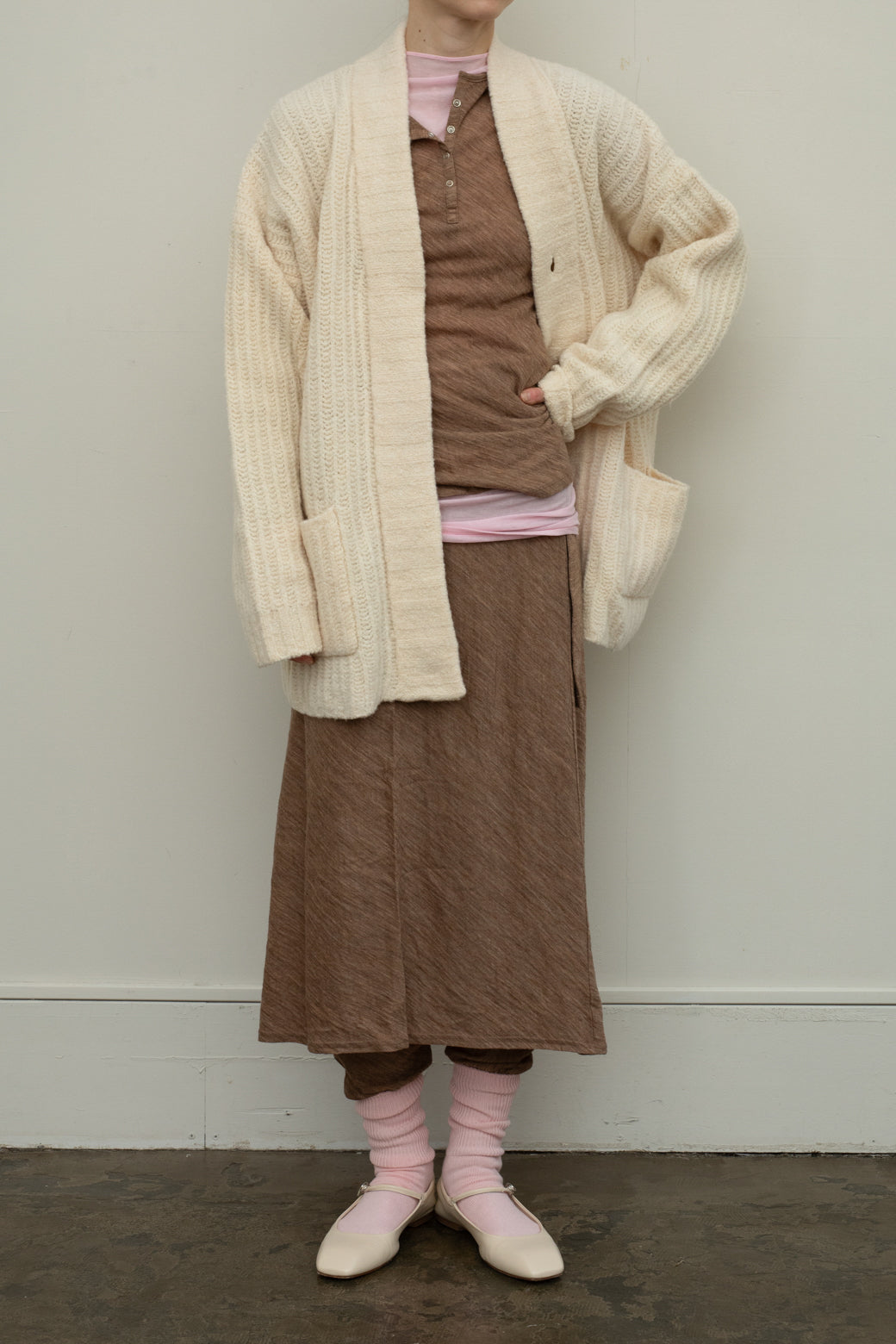 Wool Cut Henry Tops(ls130T)