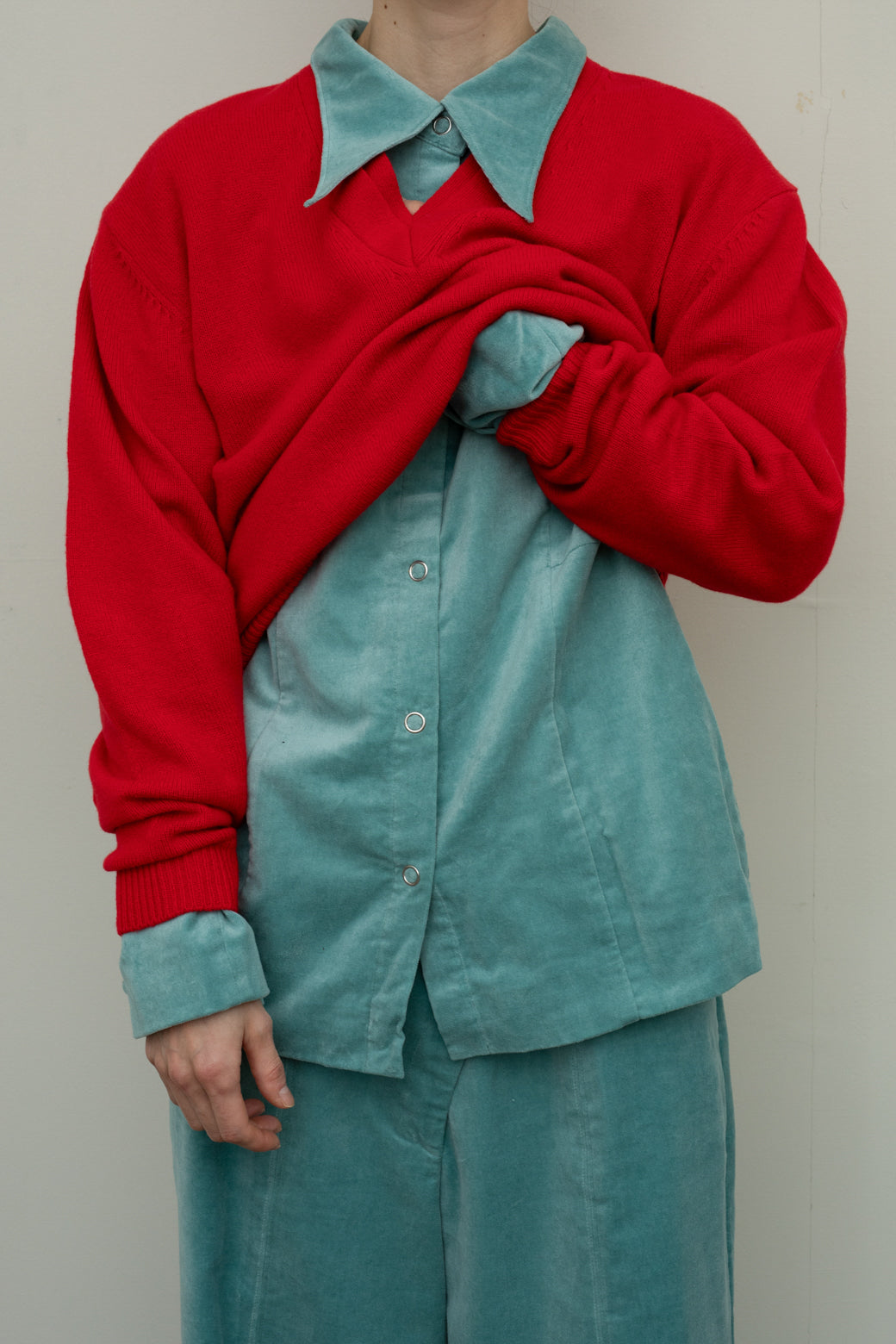 Linen Cotton Velvet 2way Shirt Jacket (ls24311T)