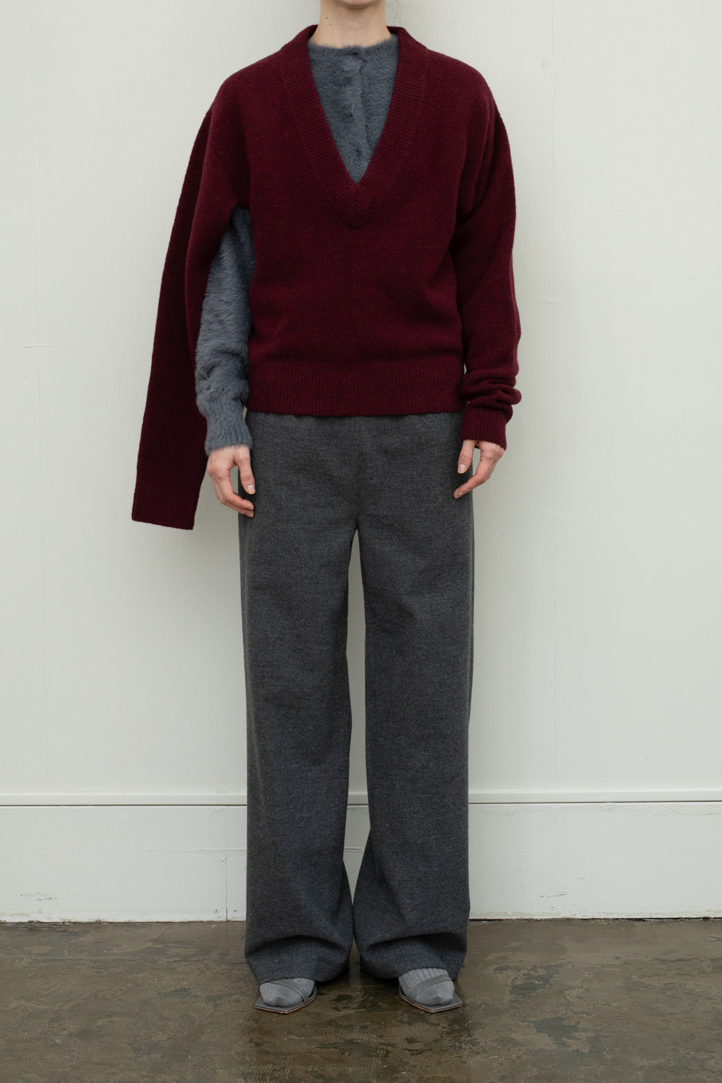 Yak Vneck Sweater(ls149K)