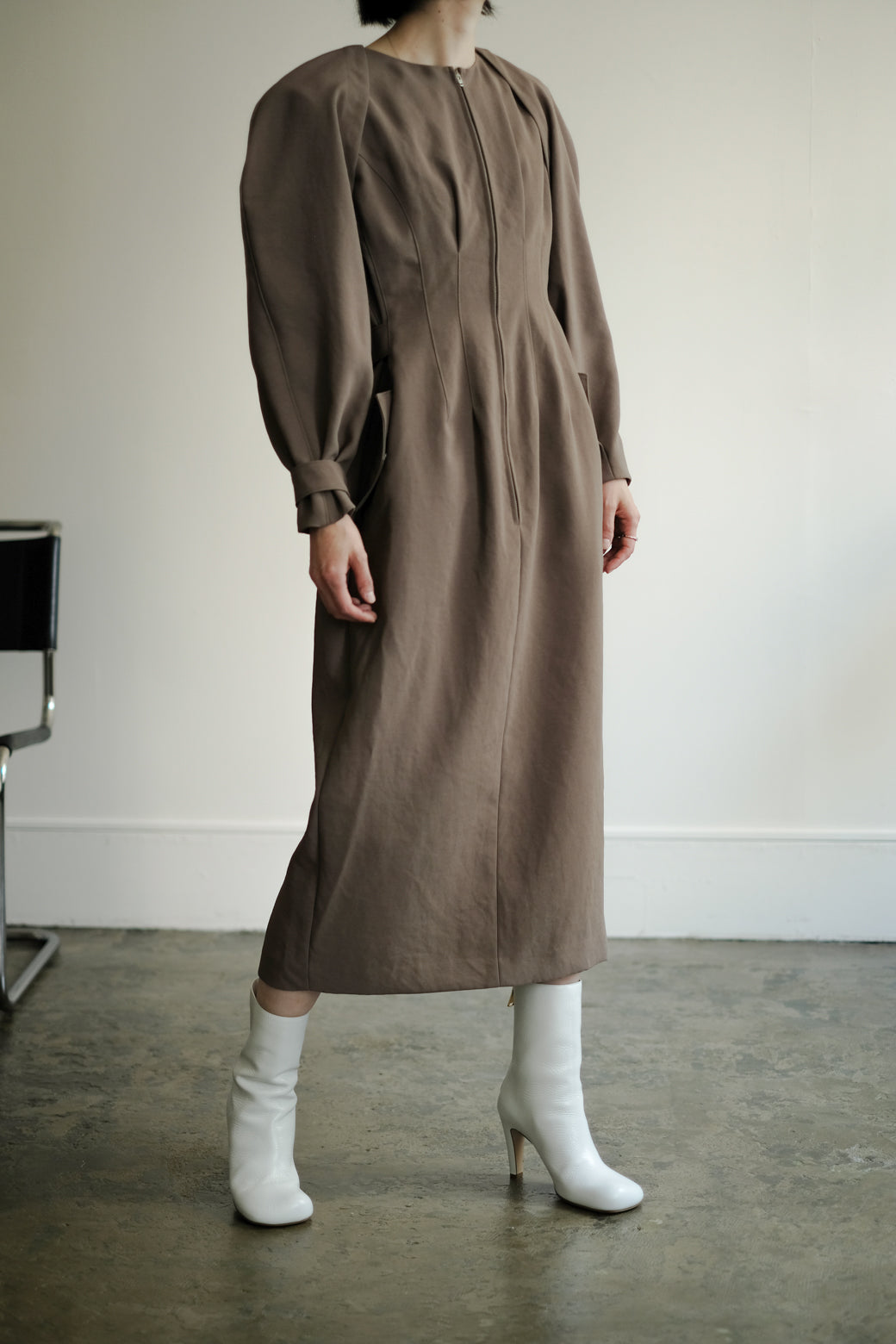 Back Satin Corset Dress&Bolero (ls24301D)