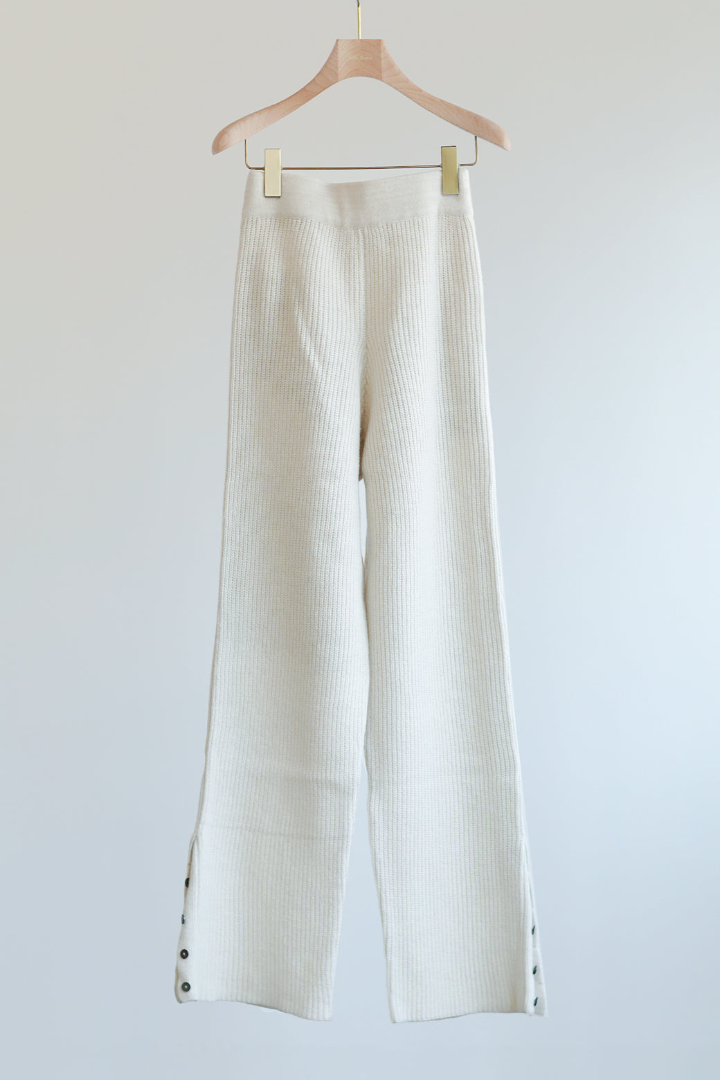 Button Slit Mix Knit Pants(ls180P)