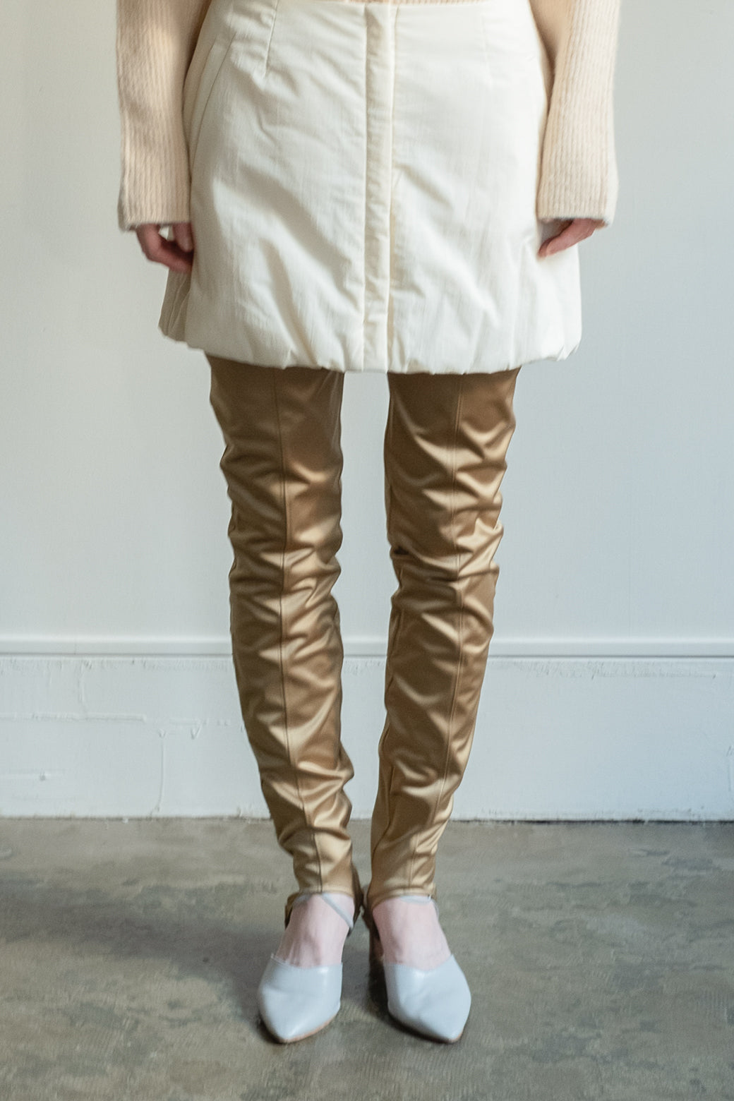 Shiny Jersey Stirrup Pants(ls197P)