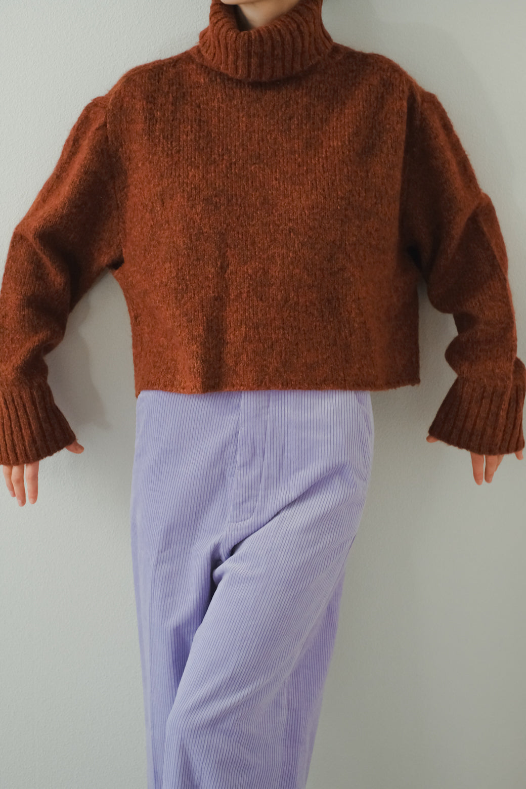 Mohair Mix Turtleneck Sweater(ls144K)