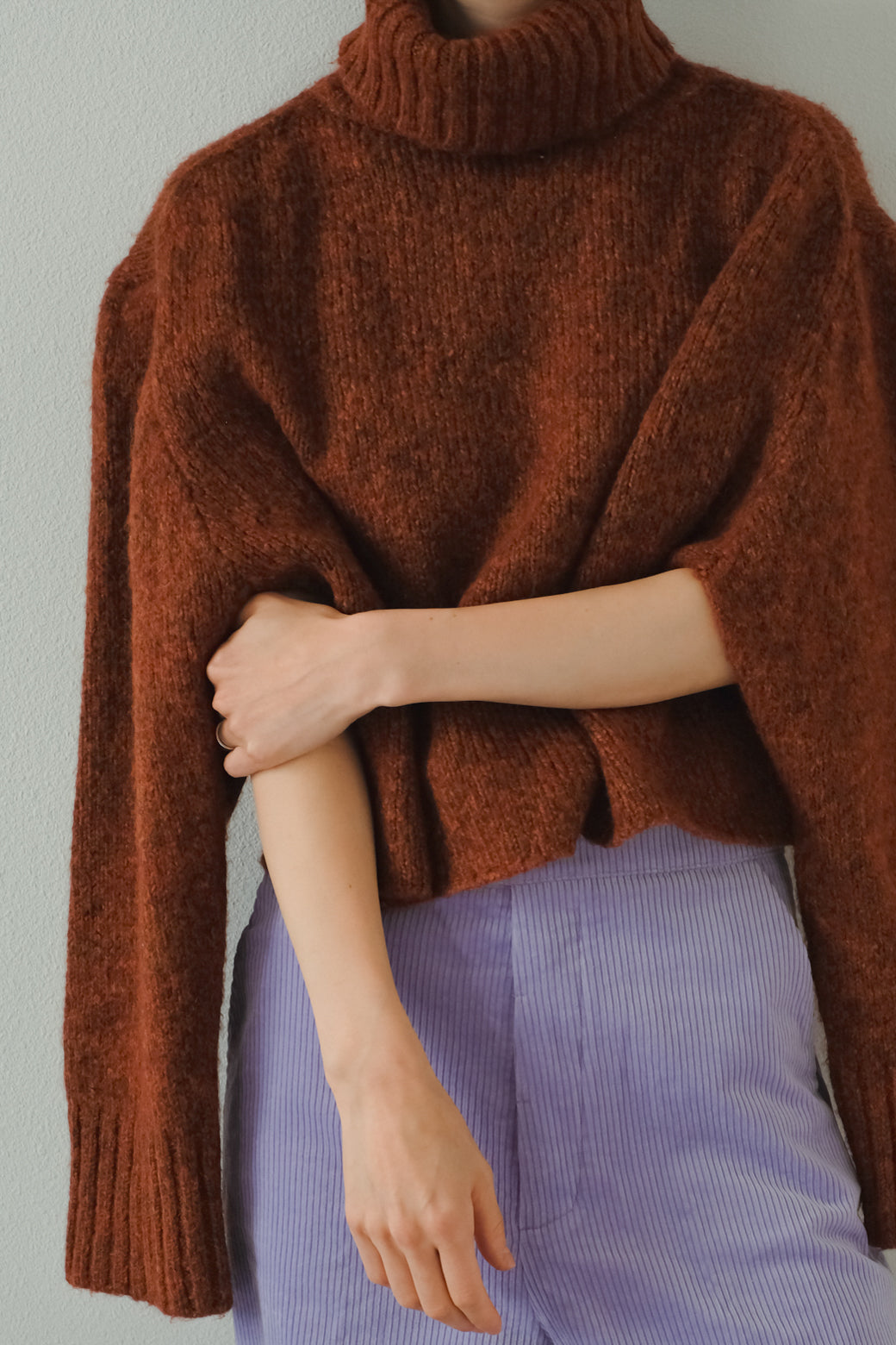 Mohair Mix Turtleneck Sweater(ls144K)