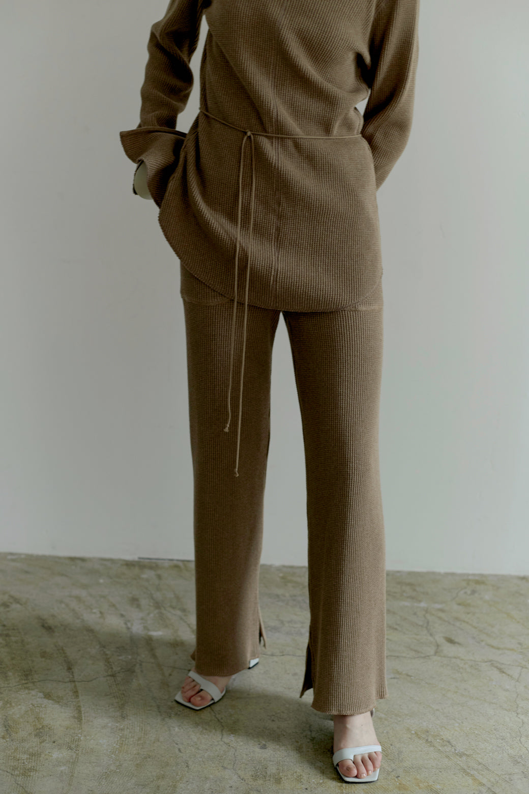 Waffle Slit Pants(ls125P)