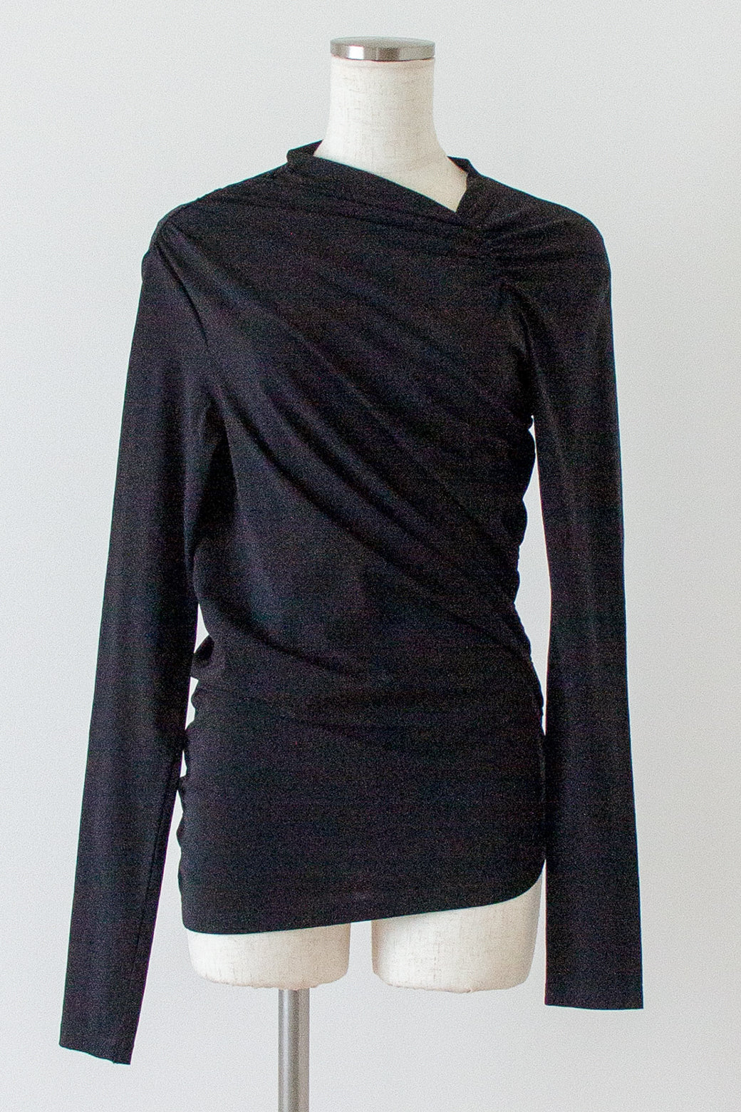 Asymmetry Shirring Tops(ls114T)