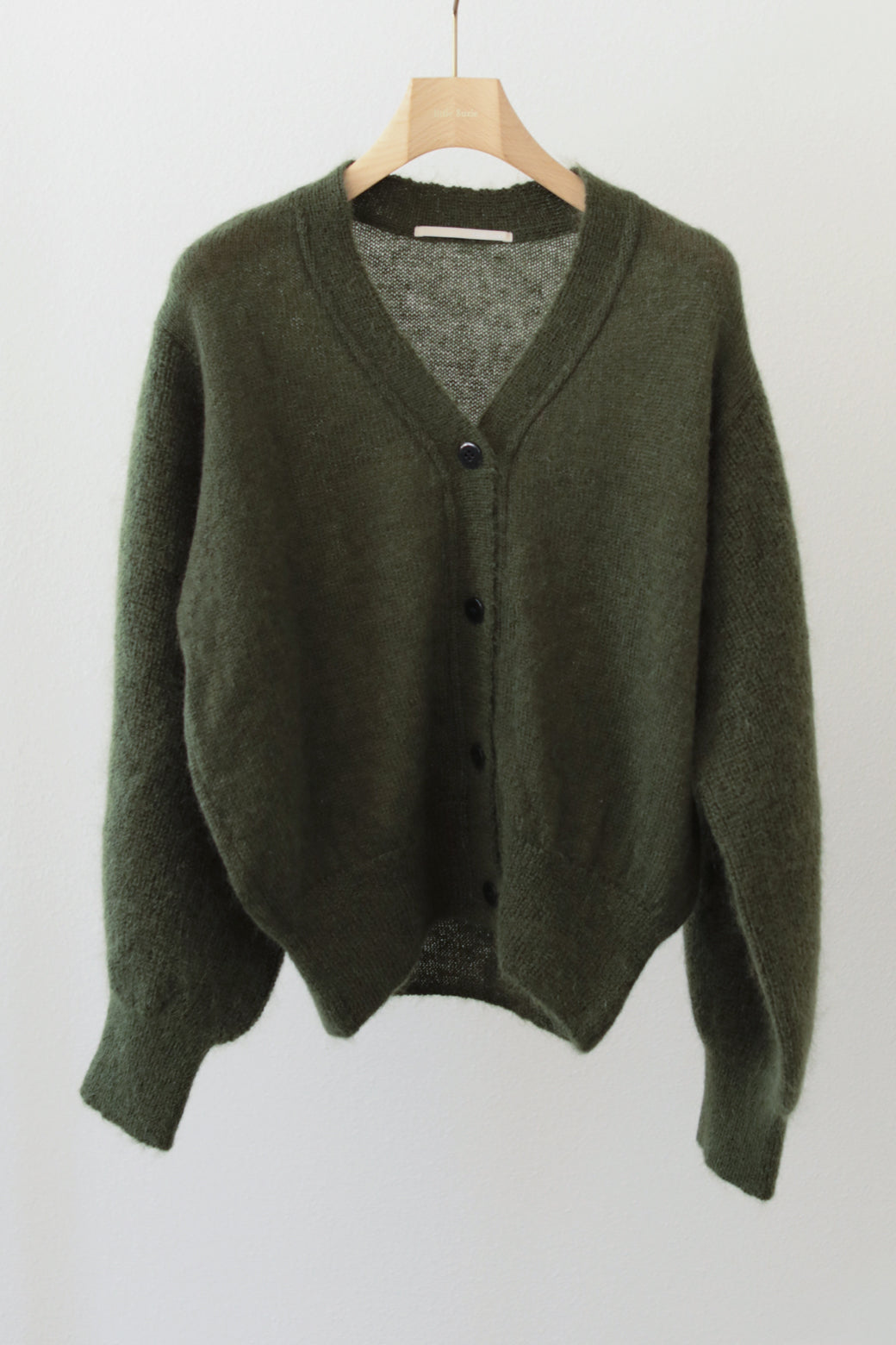 Kid Mohair Balloon Sleeves Cardigan (ls24306K)