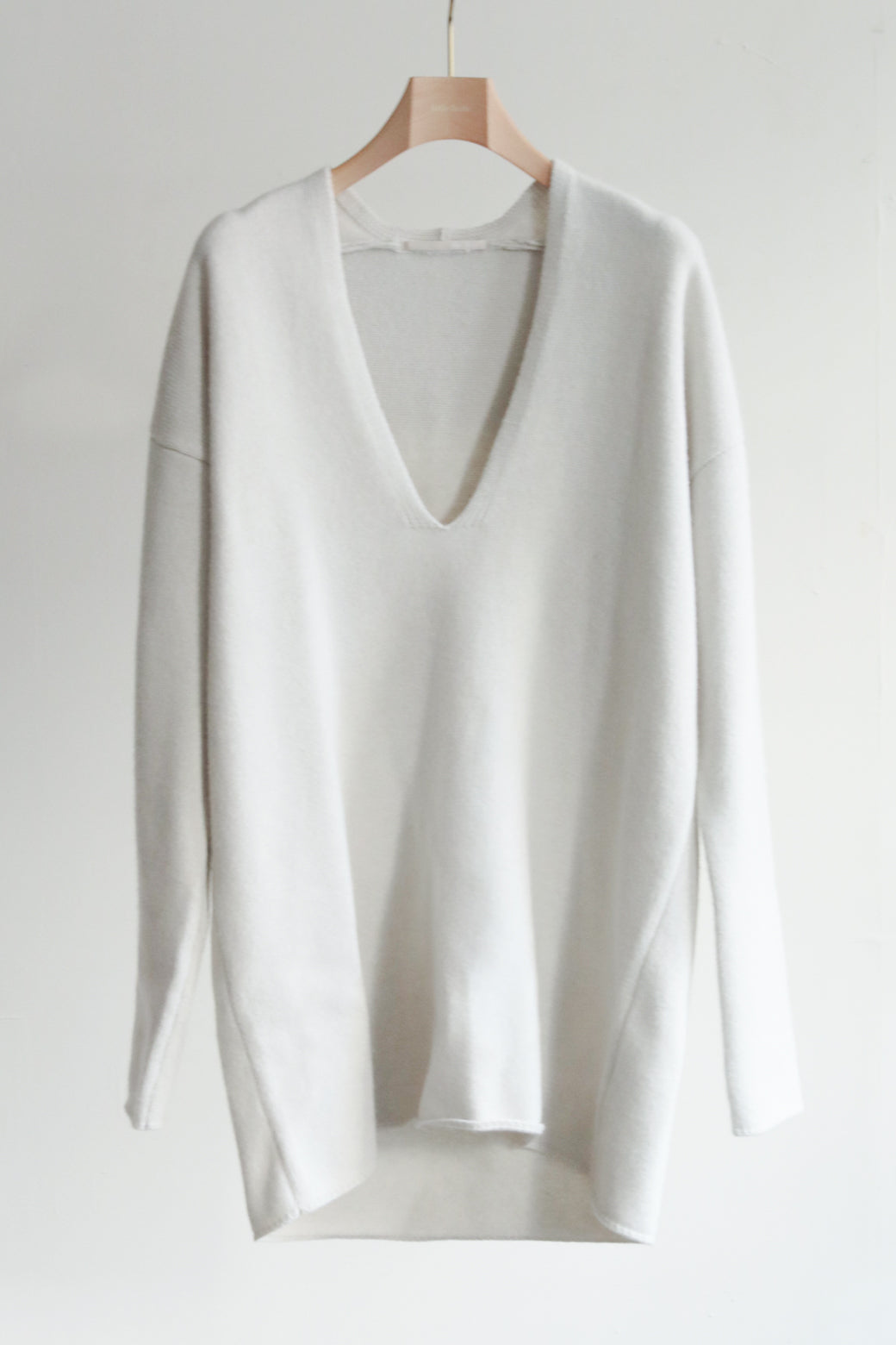 Italian Cash Wool Yoke Knit Tunic (ls24307K)
